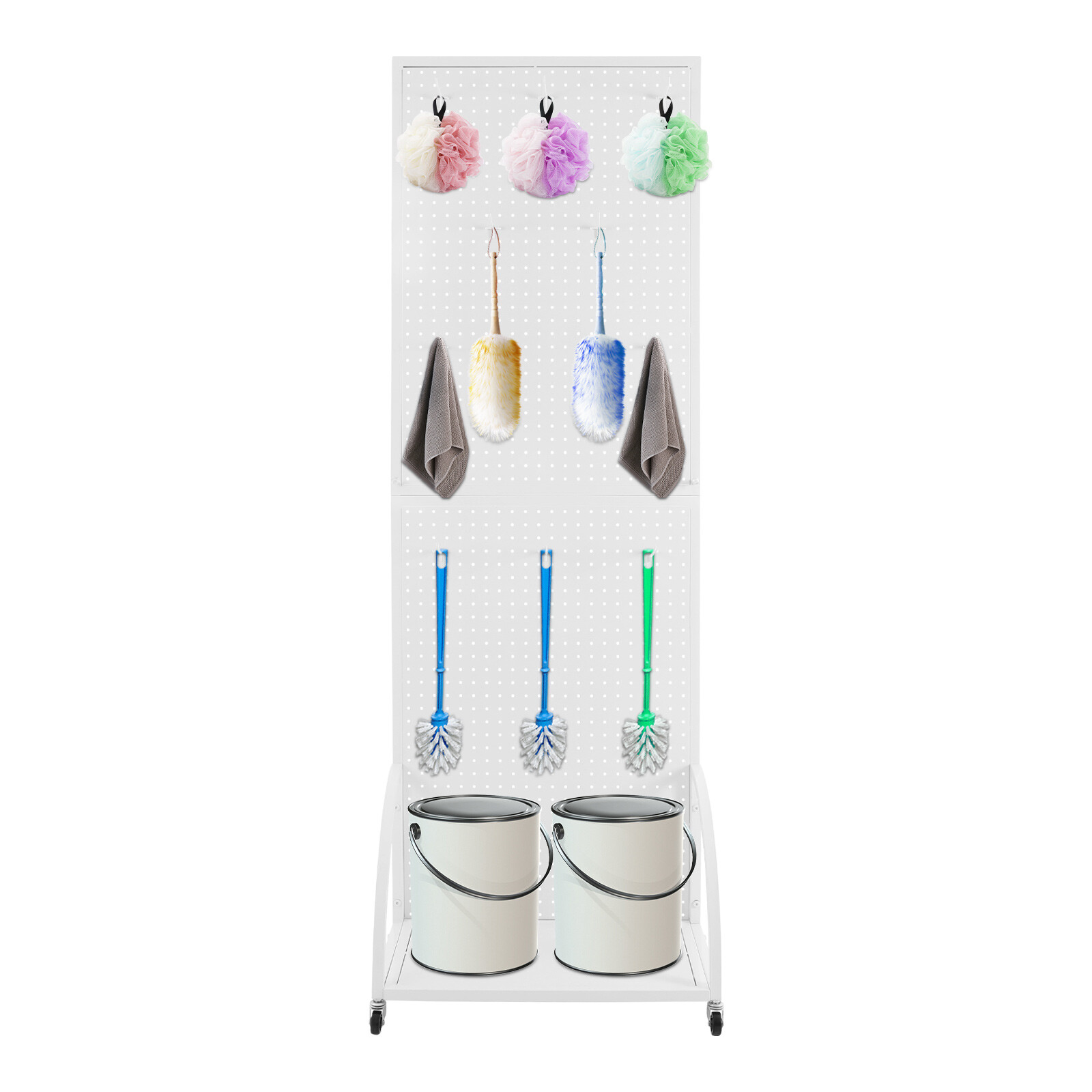 Pegboard Display Stand Retail Display Stand w/ Hooks Craft Fair Display Rack NEW