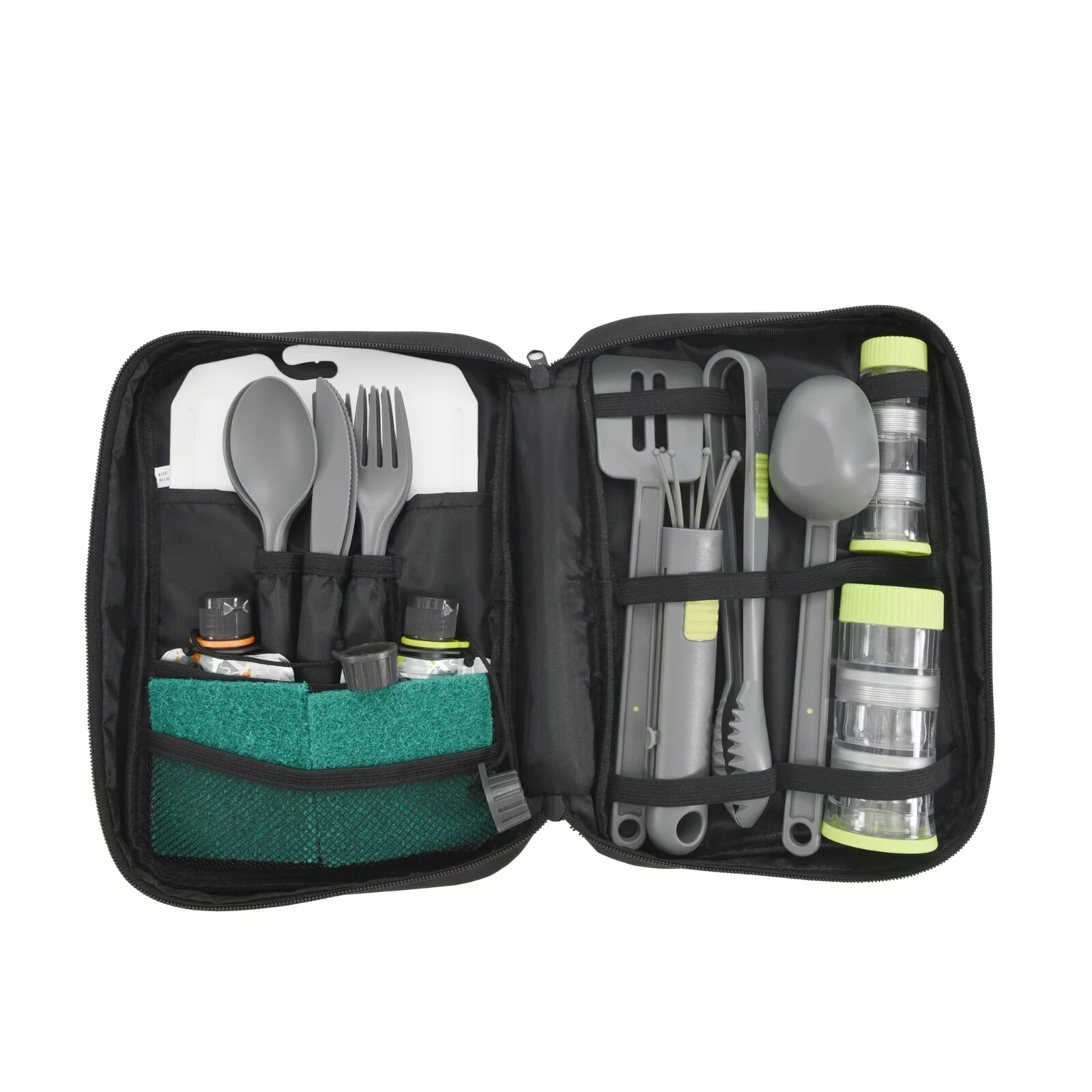 Ozark Trail - 24-Piece Camping Kitchen Set BPA-Free Plastic with Travel Bag