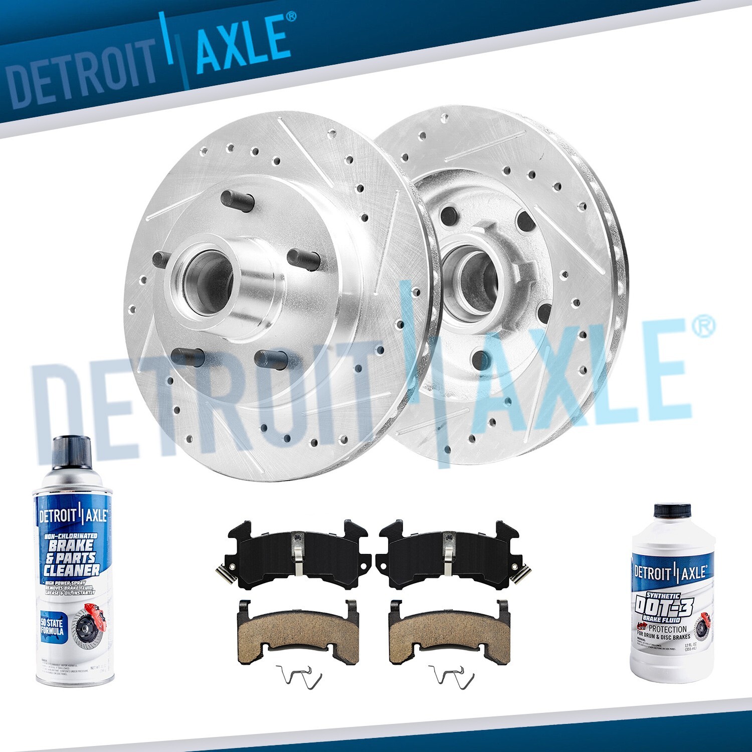 2WD Front Disc Rotors + Brake Pads for Chevy Monte Carlo Buick Regal GMC Sonoma