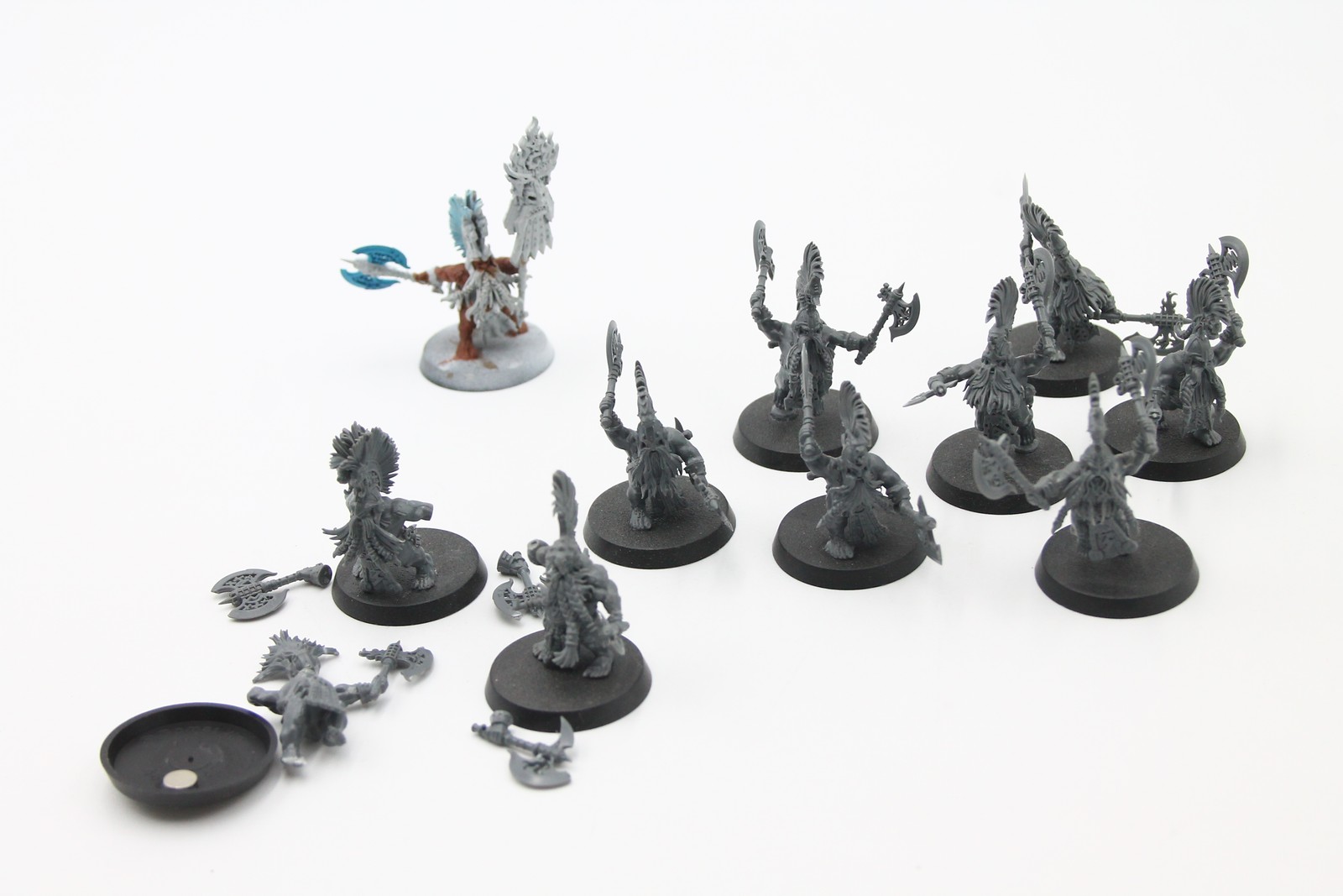 Used Warhammer AoS Fyreslayers: Battlesmith, Vulkite Berzerkers (10)