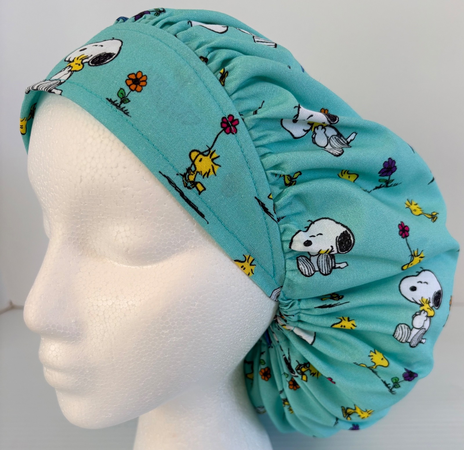 Snoopy Themed Print Size Large Medical Bouffant Scrub Cap Surgery Hat