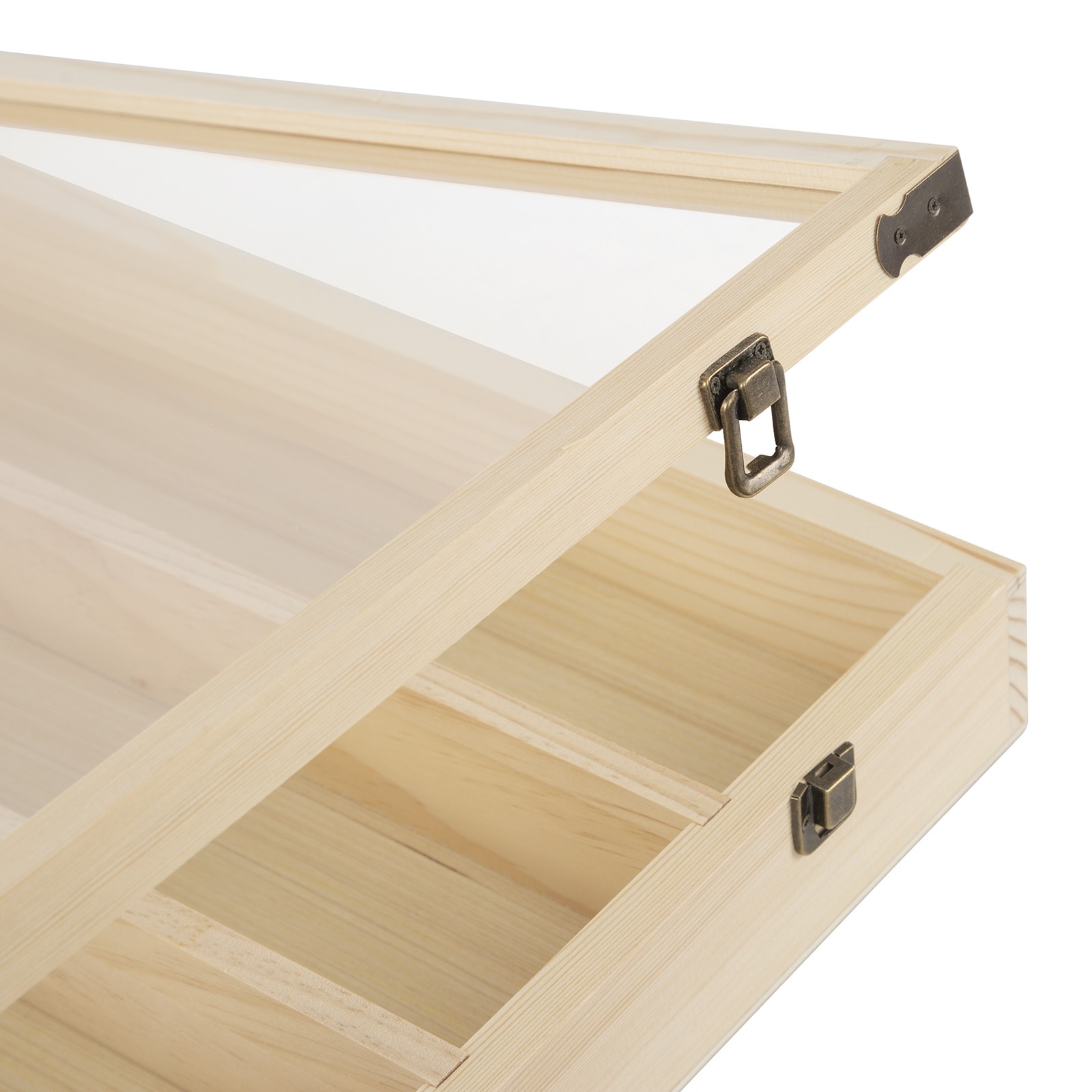 6 Tier Wooden Wall Mounted Display Cabinet Model Toy Collection Locker