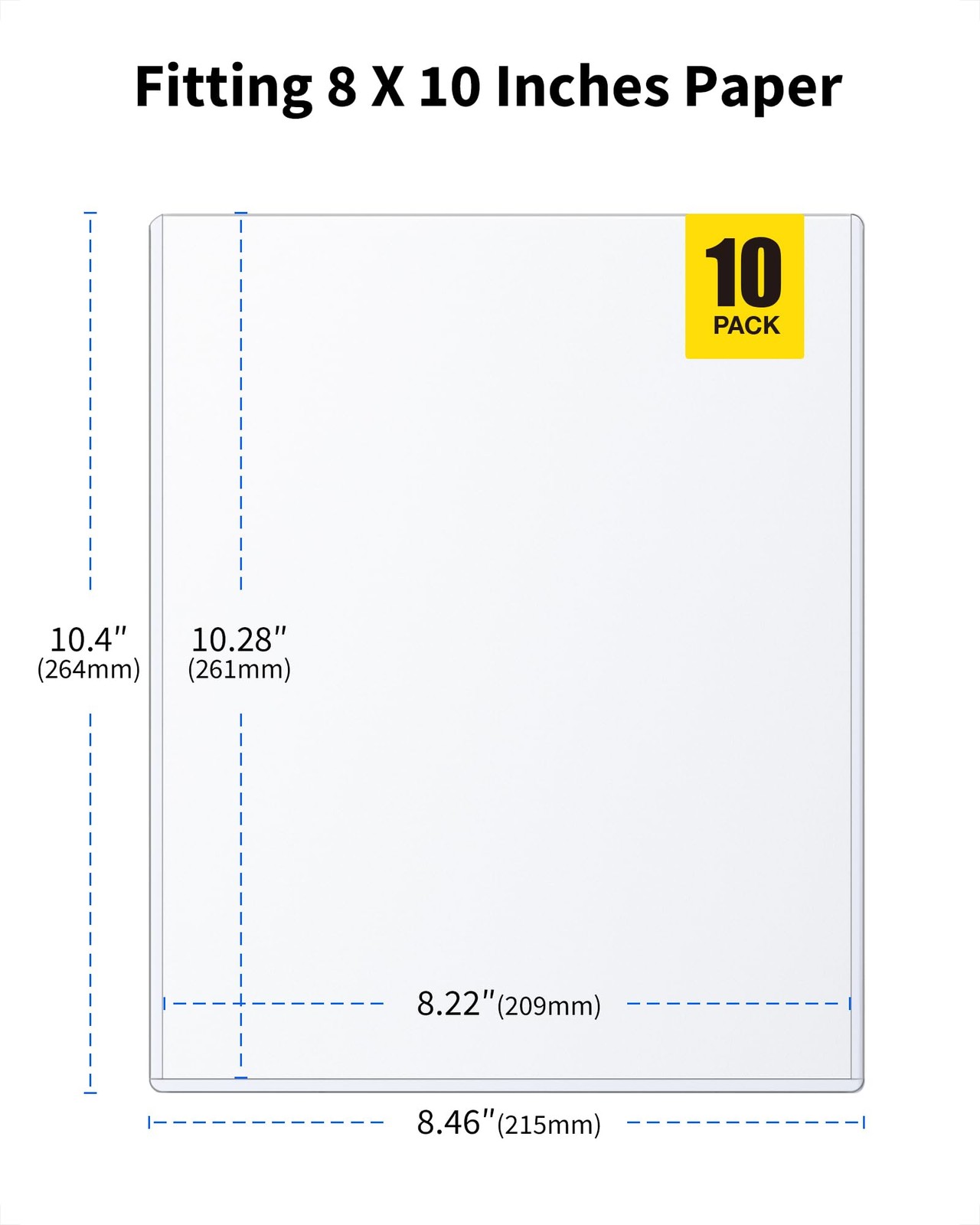 10 Pack 8x10 Toploaders Clear Rigid Photo Document Protector Sleeves