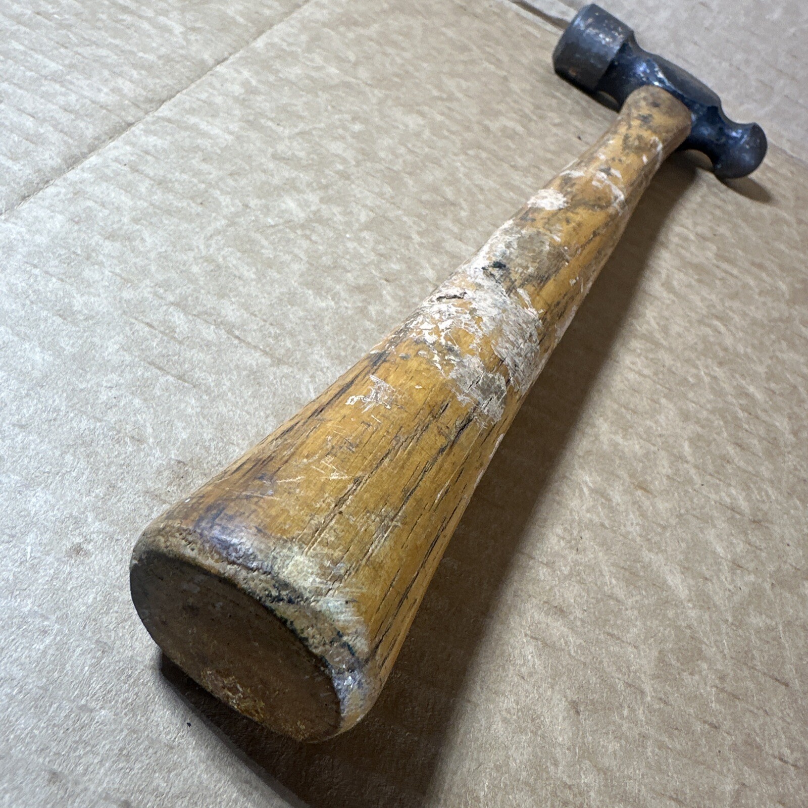 Vintage Vaughan S2012 12 Oz. Machinist Ball Peen Hammer Wood Handle Made In USA