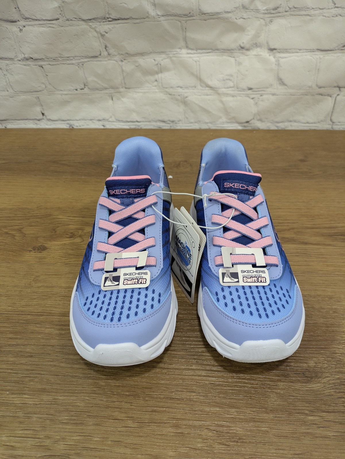 Skechers Kids Lightweight Hands Free Swift Fit Sneaker Navy/Multi Size 1