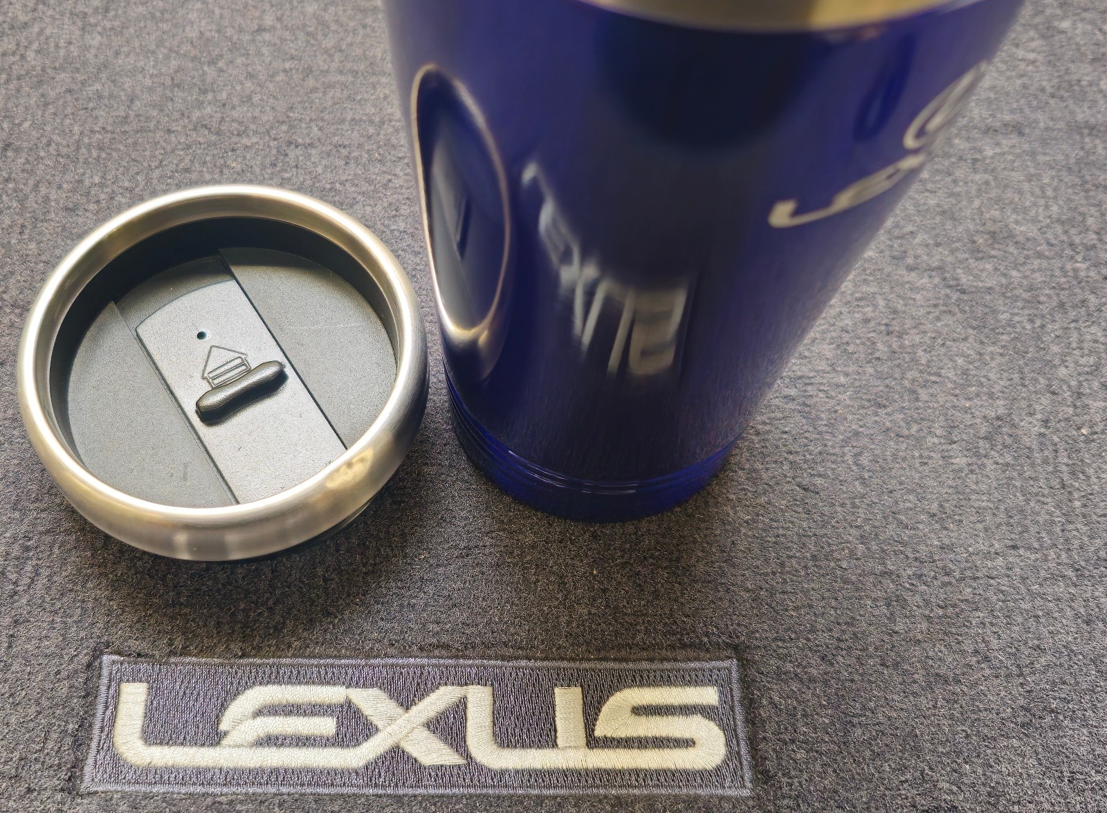 Lexus Logo Blue 16oz Stainless Steel Tumbler Travel Mug Official Licensed