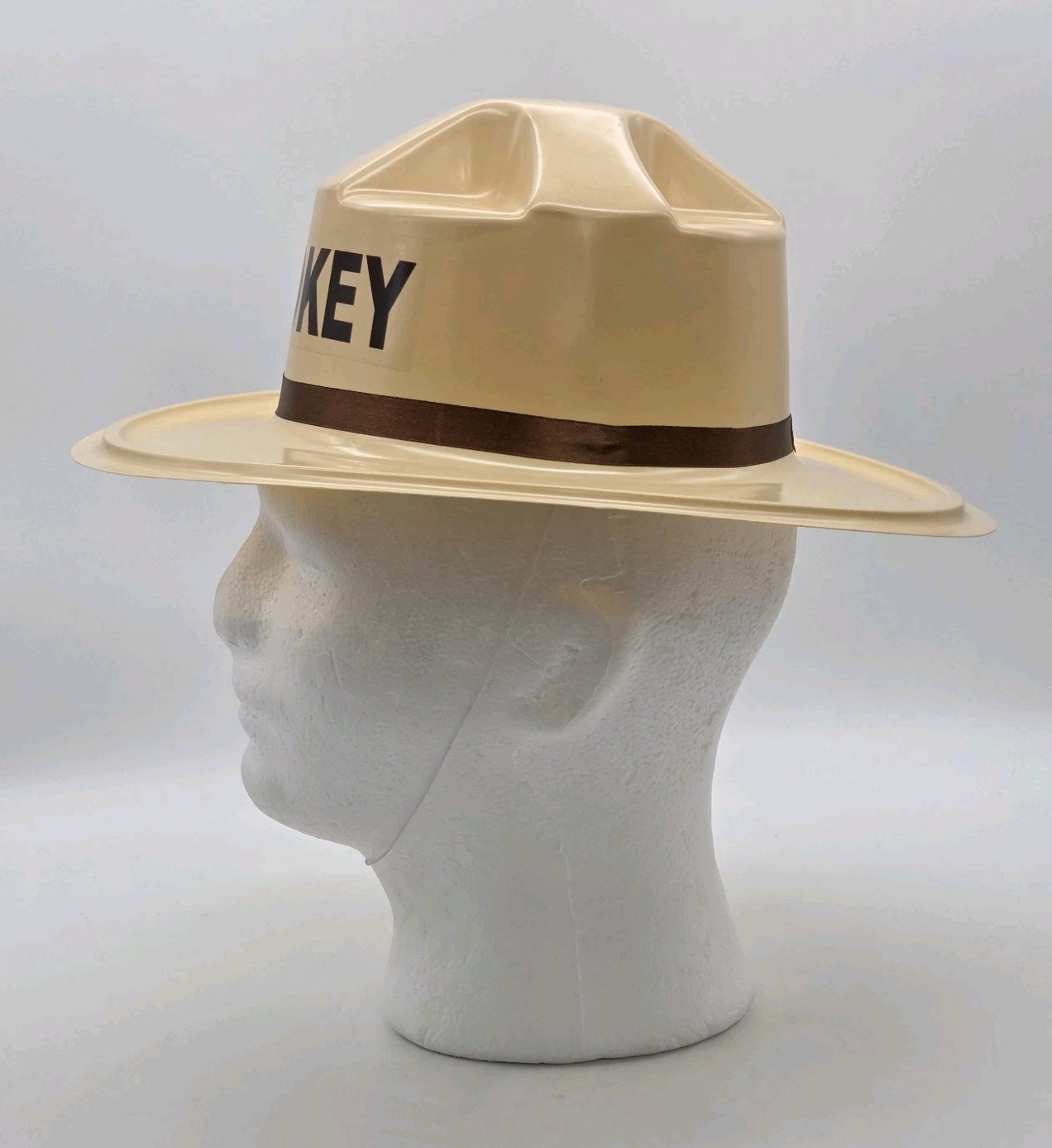 Smokey The Bear Plastic Hat Park Ranger Halloween Costume VTG