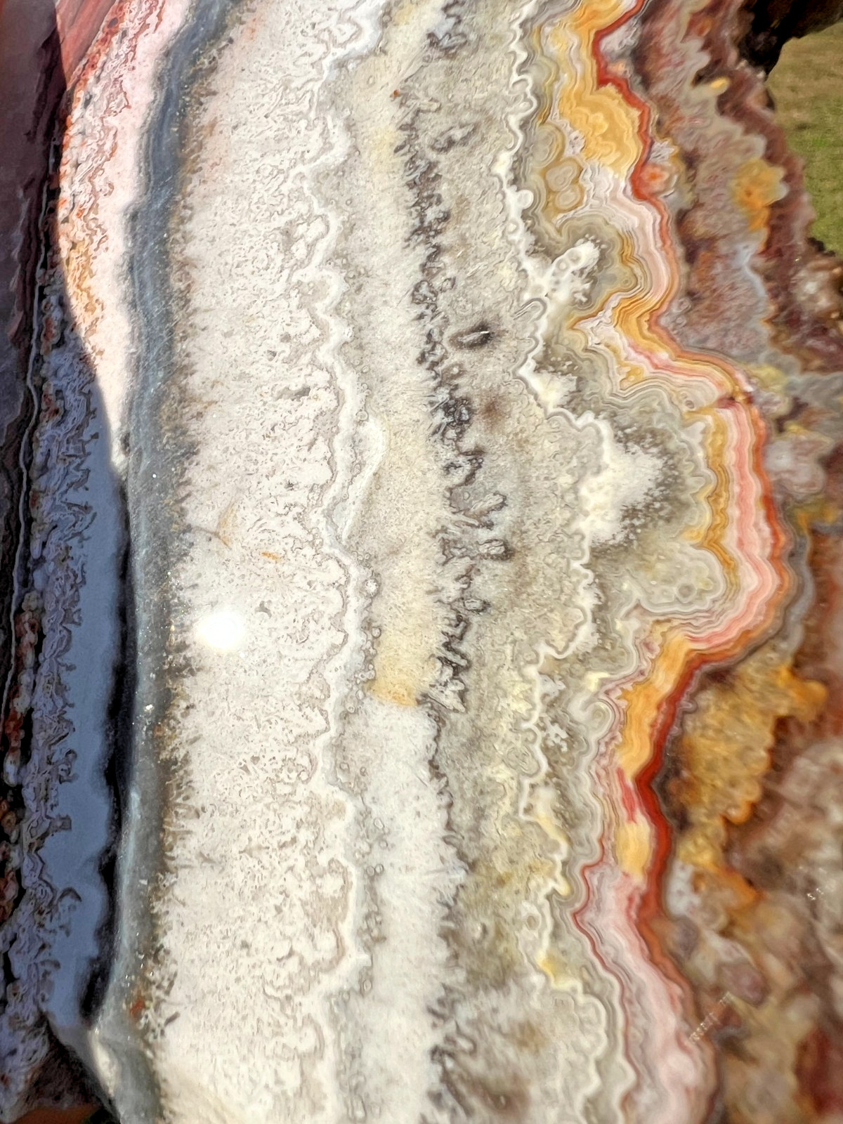 Mexican Crazy Lace Agate Slabs - 309g - 272g