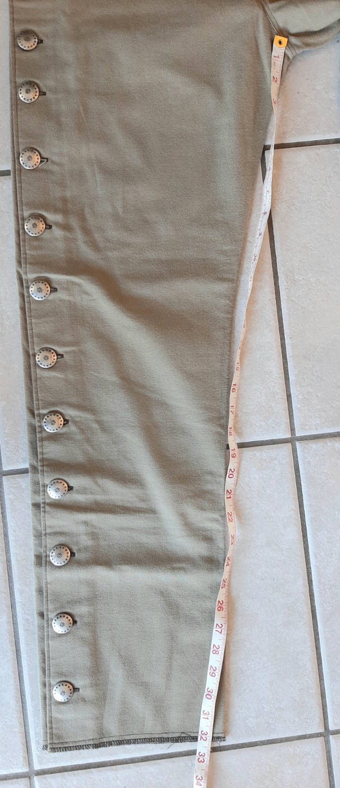 Frontier Classics Reenactment Men’s Pants Civil War Cowboy Conchos Up Sides