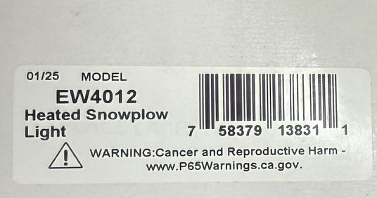 ECCO EW4012 Heated Snow Plow Dot LED Light High Beam/Low Beam 12-24V