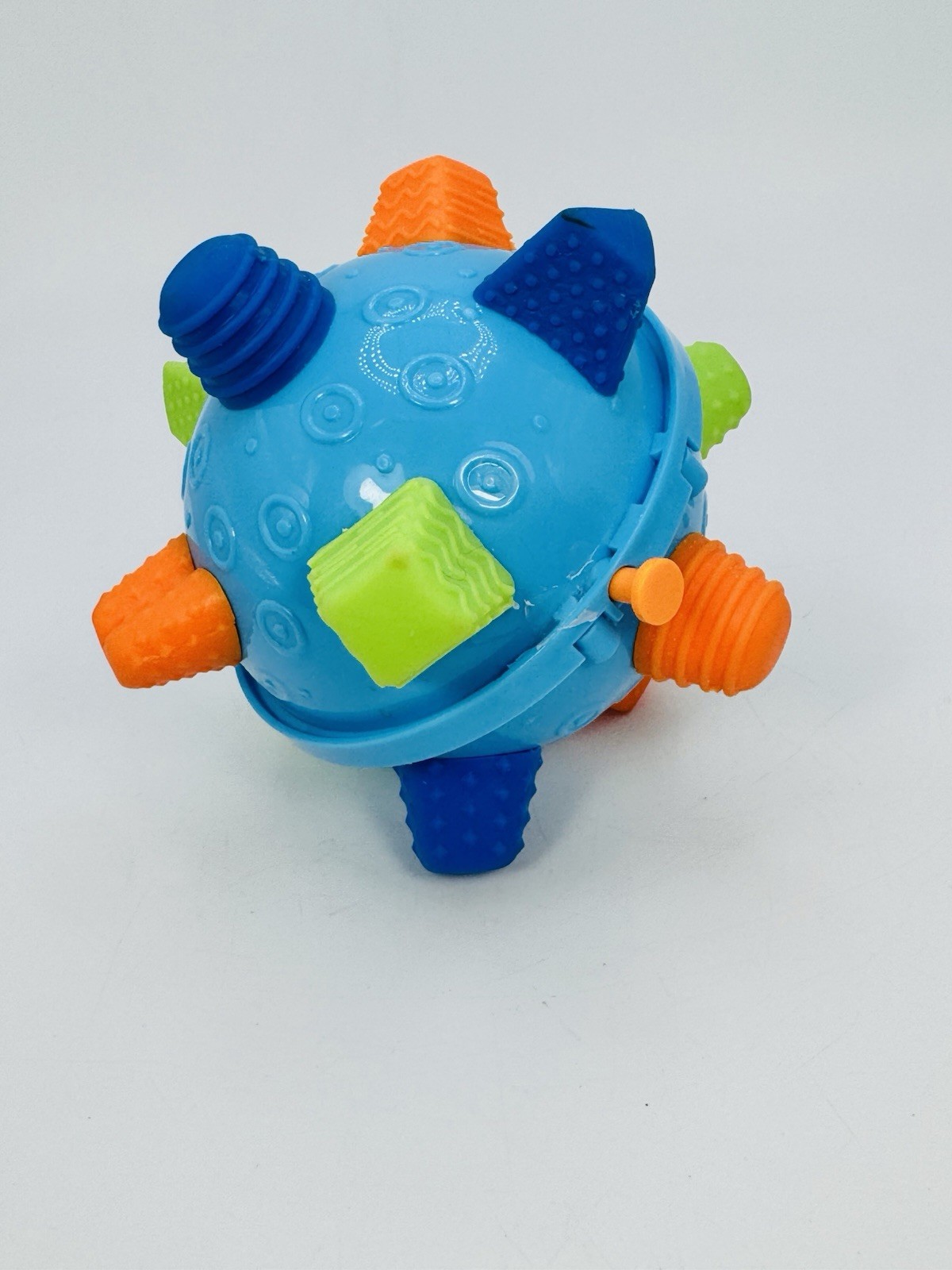 Bumble Ball Vibrating Bouncing Sensory Toy Aqua Blue Tested Works READ!