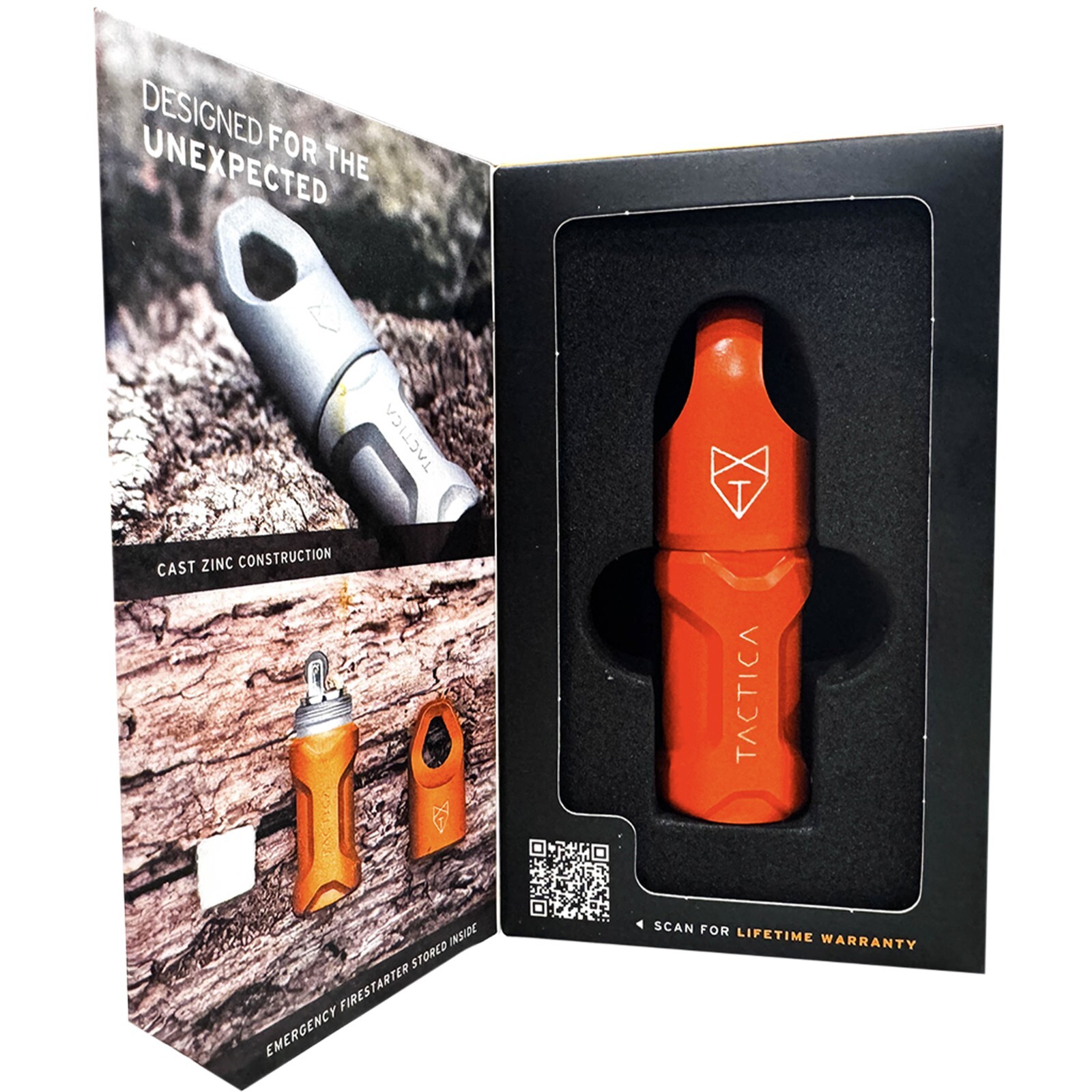 Tactica X100 Survival Lighter Emergency Fire Starter Kit Fluid Lighter EDC
