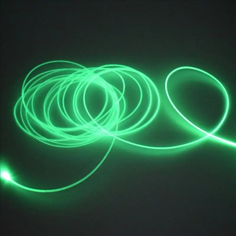 Transparent Super Bright Solid Core Side Glow Optic Fiber 1.5~12mm Thick Cable