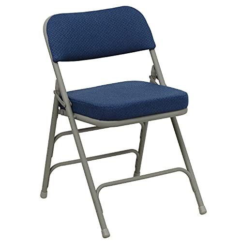 Flash Furniture Hercules Metal Folding Chairs w/ Cushioned Fabric Seat - Set of