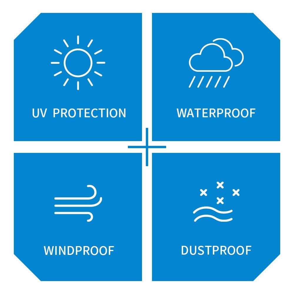 iCOVER Smoker Cover for Oklahoma Joe's Bandera&Rivergrille Rustler Smoker