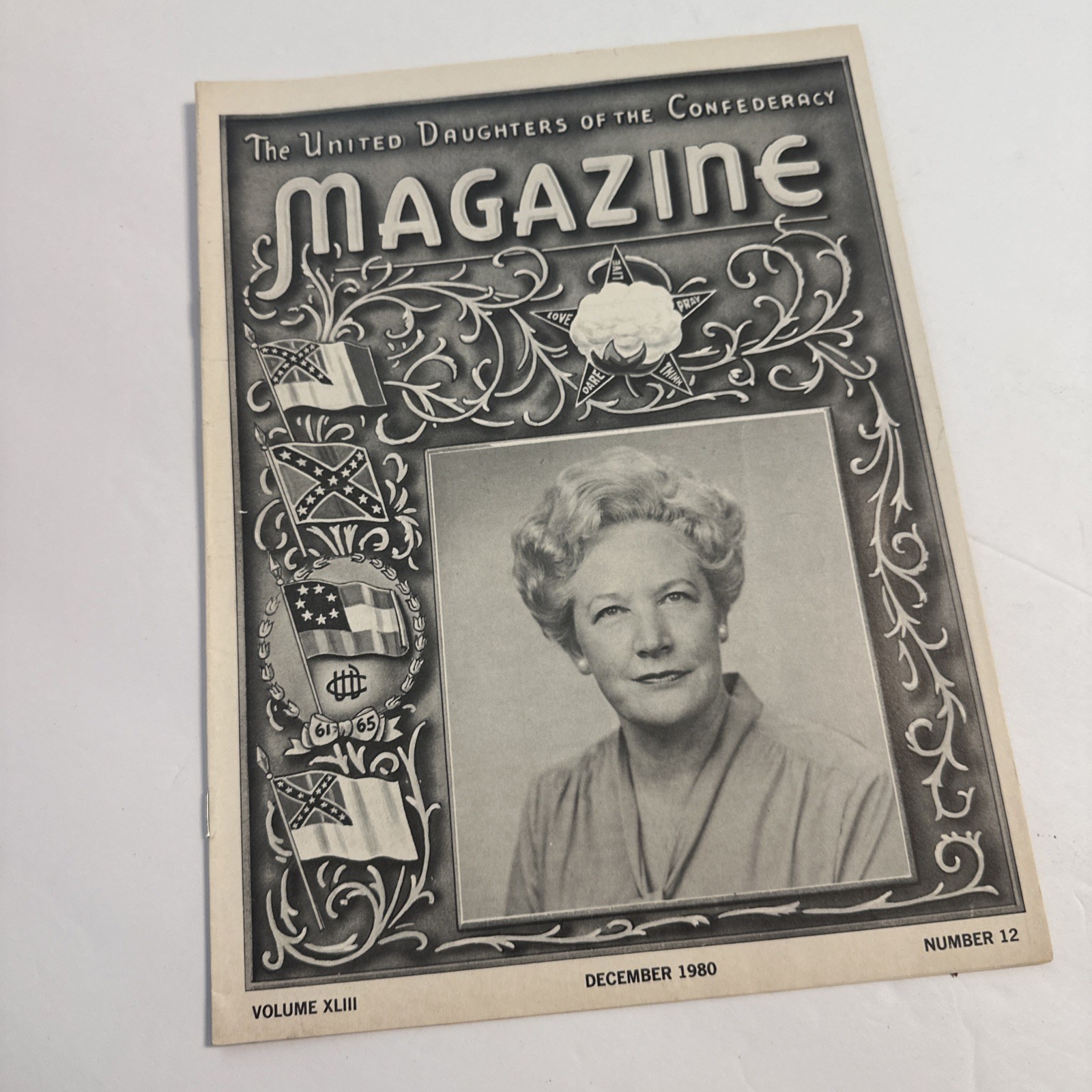 1980 United Daughters of the Confederacy UDC Magazine Lot Jan–Dec No Aug Sept