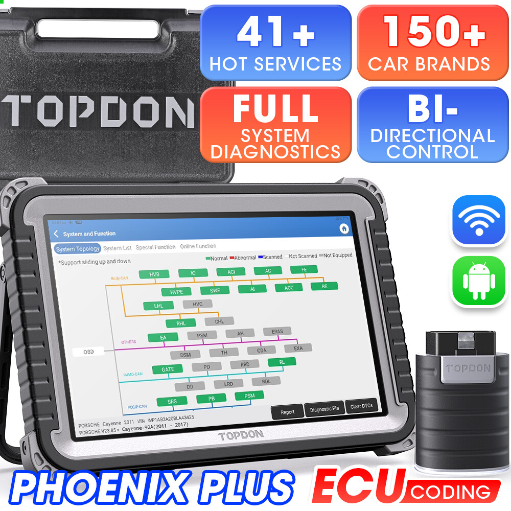 2024 TOPDON Phoenix Plus Key Programming Tool Full System Diagnostic Scanner