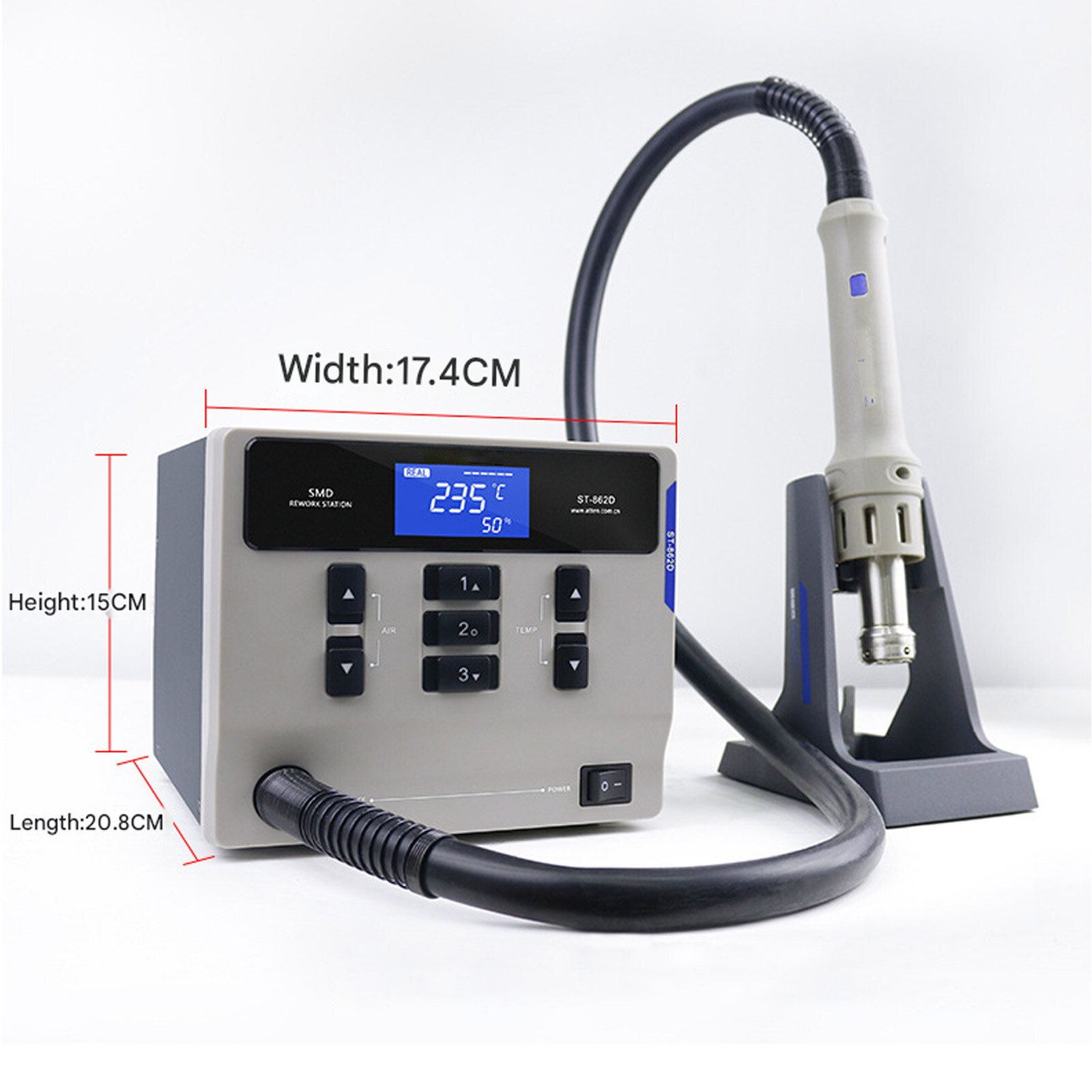 ATTEN St-862D 1000W Hot Air Digital Display Desoldering  Rework Station