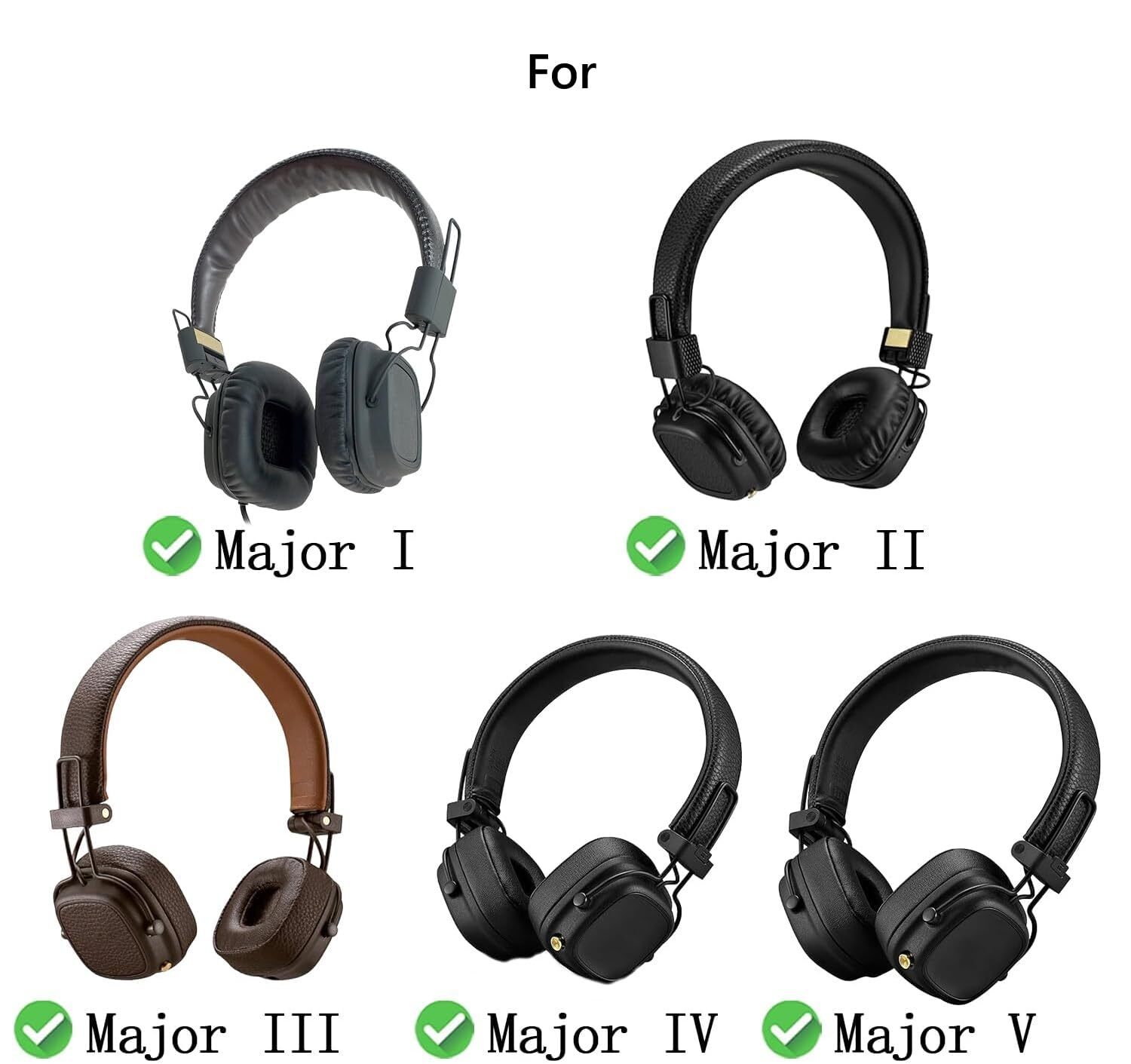 2X Earpad Cushions for Marshall Major I/II/III/IV/V Headphones ear pads earmuffs