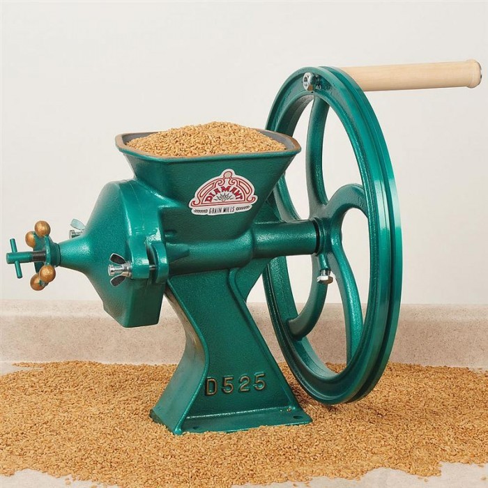 Diamant Hand Grain Mill, Heavy Duty Manual Crank Coarse to Fine Flour Mill 56 lb