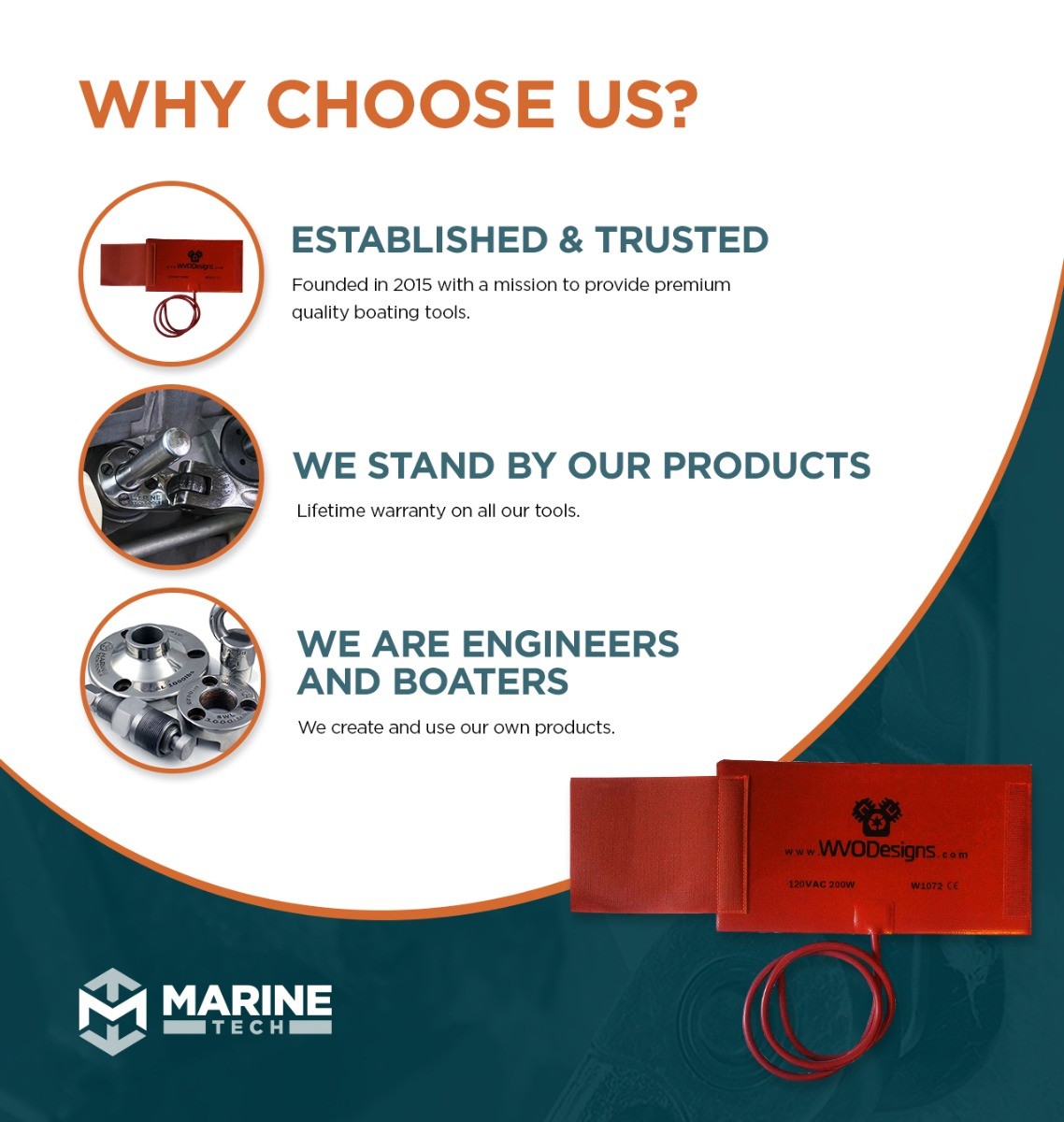 Fuel Filter Heater Wrap 200W 120V - Large