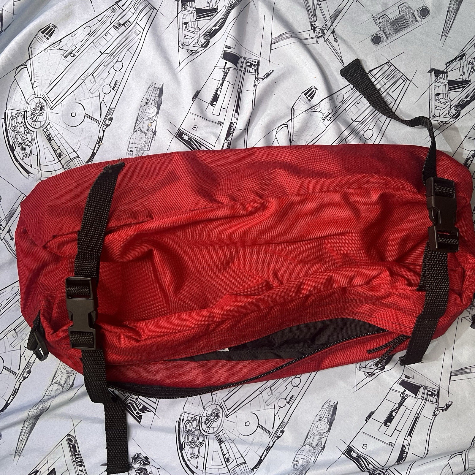 L.L.Bean Vintage Cycling Saddle Bag Made In USA Red