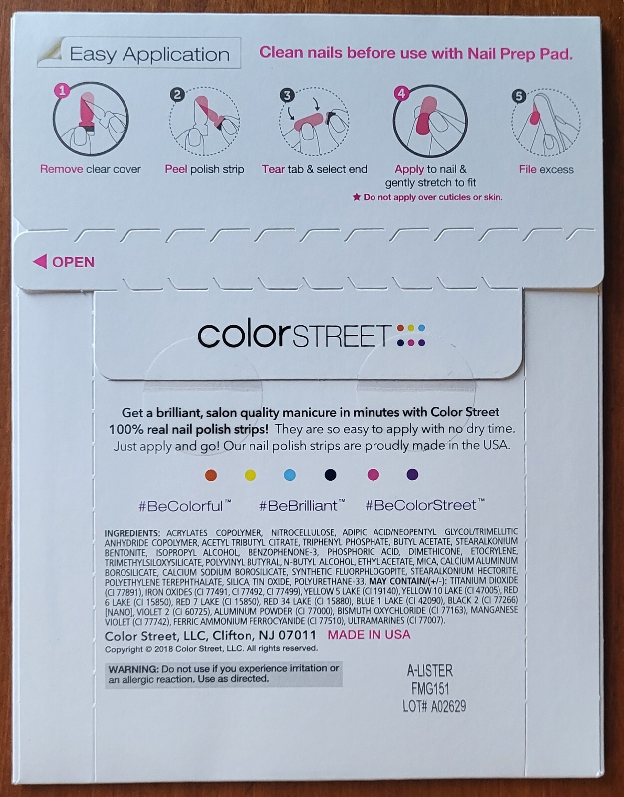 Color Street Nail Strips ~ A-L ~ GLITTER, GLITTERS, SHIMMERS ~ various styles