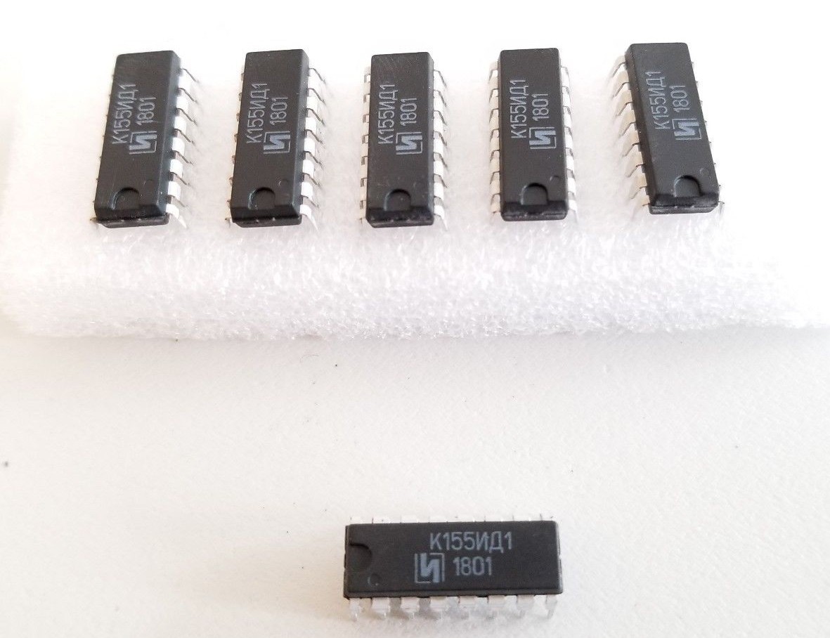 6 pcs K155ID1 (SN74141) К155ИД1 Nixie Tube Driver New 2016+ USA SELLER