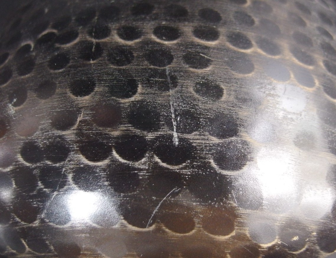 or2606 JAPANESE BUDDHIST SINGING BOWL ORIN 22.9cm / 9inch Width HANDMADE VINTAGE