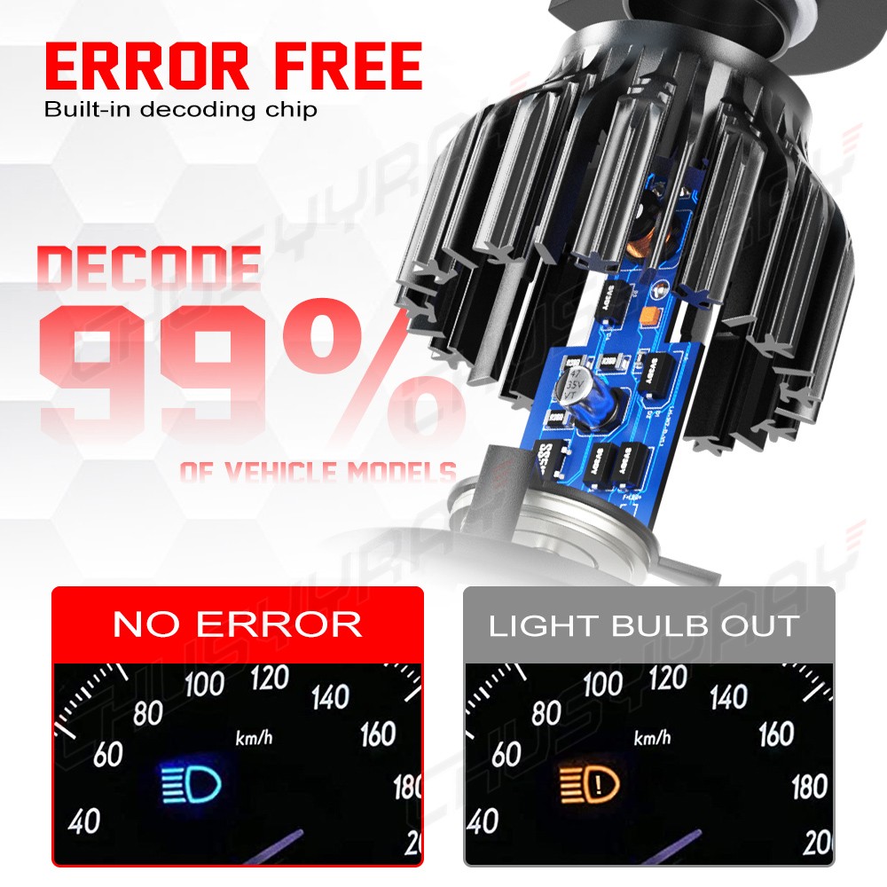 For 2010 Dodge Charger LED Headlight Low Beam 6000K White Bulbs super bright