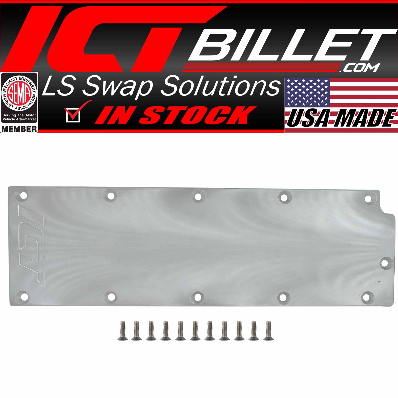 LS Gen 4 Valley Pan Cover Plate Low Profile Carb Lifter LS3 LS7 LSX DOD 551646