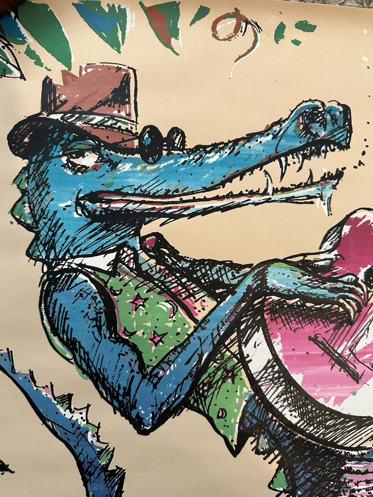 Long Beach Blues Festival Poster 1993 RARE KLON 88.1 14th Annual Music