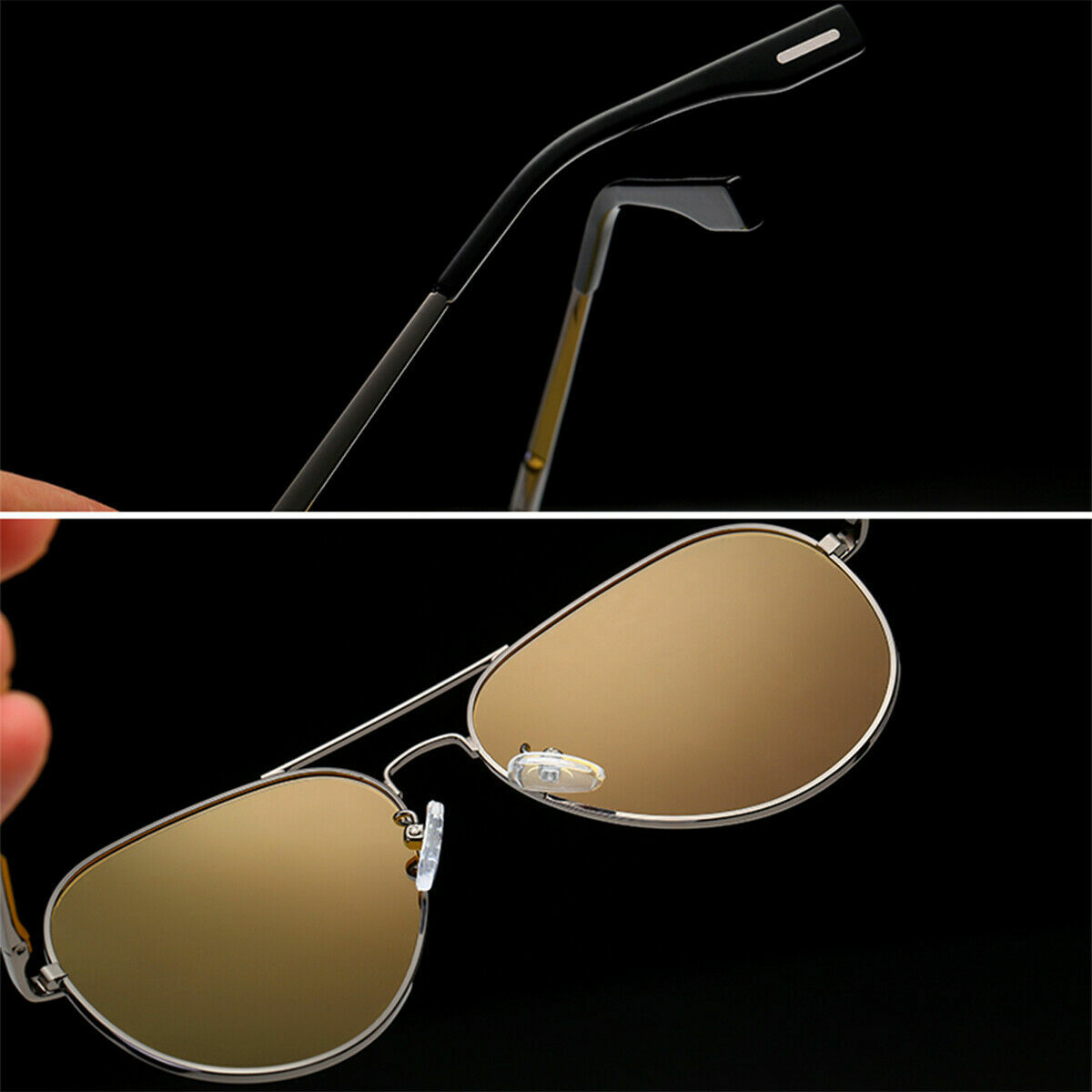 Polarized Aviator Sunglasses Anti-UV Flash Mirror Lens with Case For Boys Girls