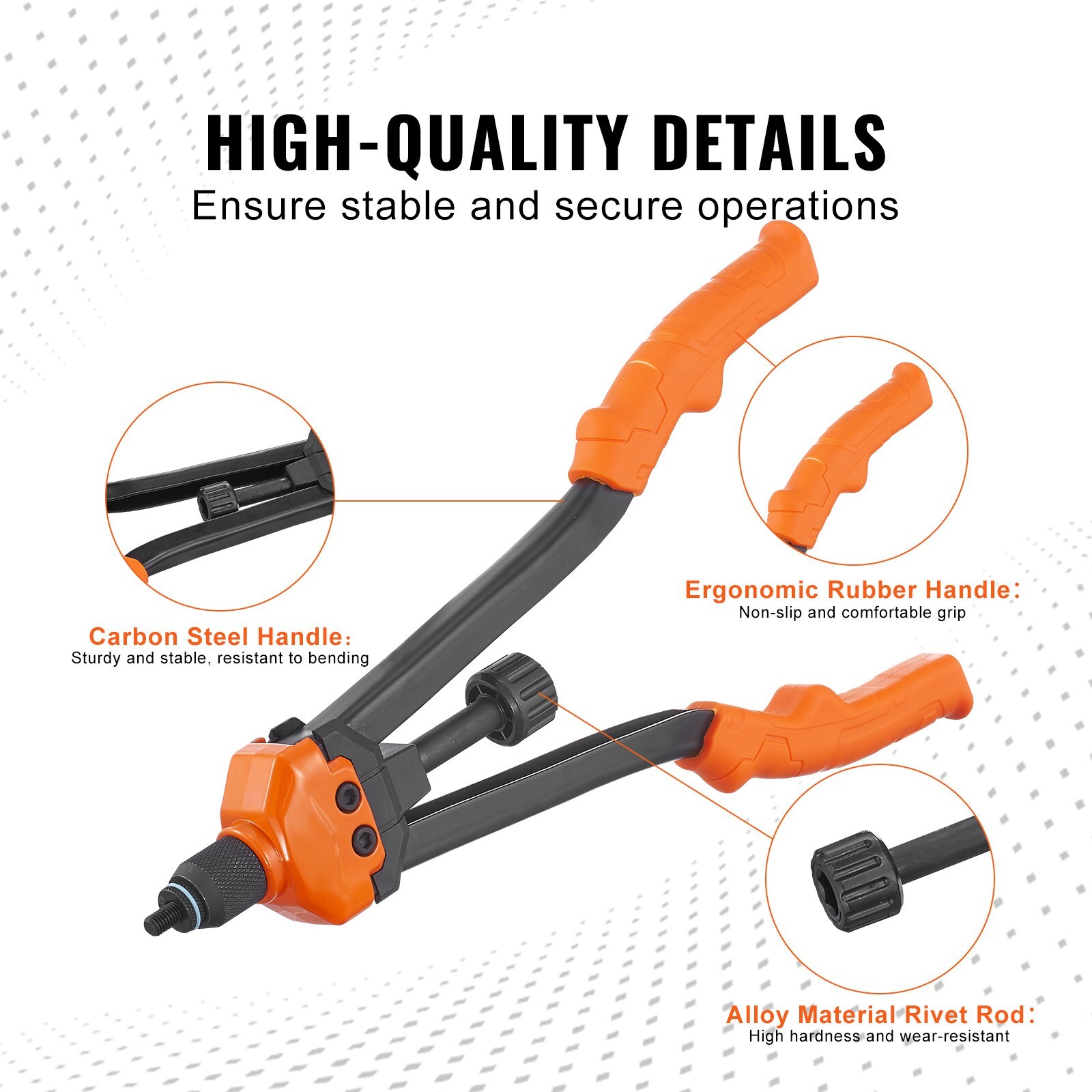 Rivet Nut Tool 16in Rivnut Tool Kit 13 PCS Mandrels and 186 PCS Rivet Nuts