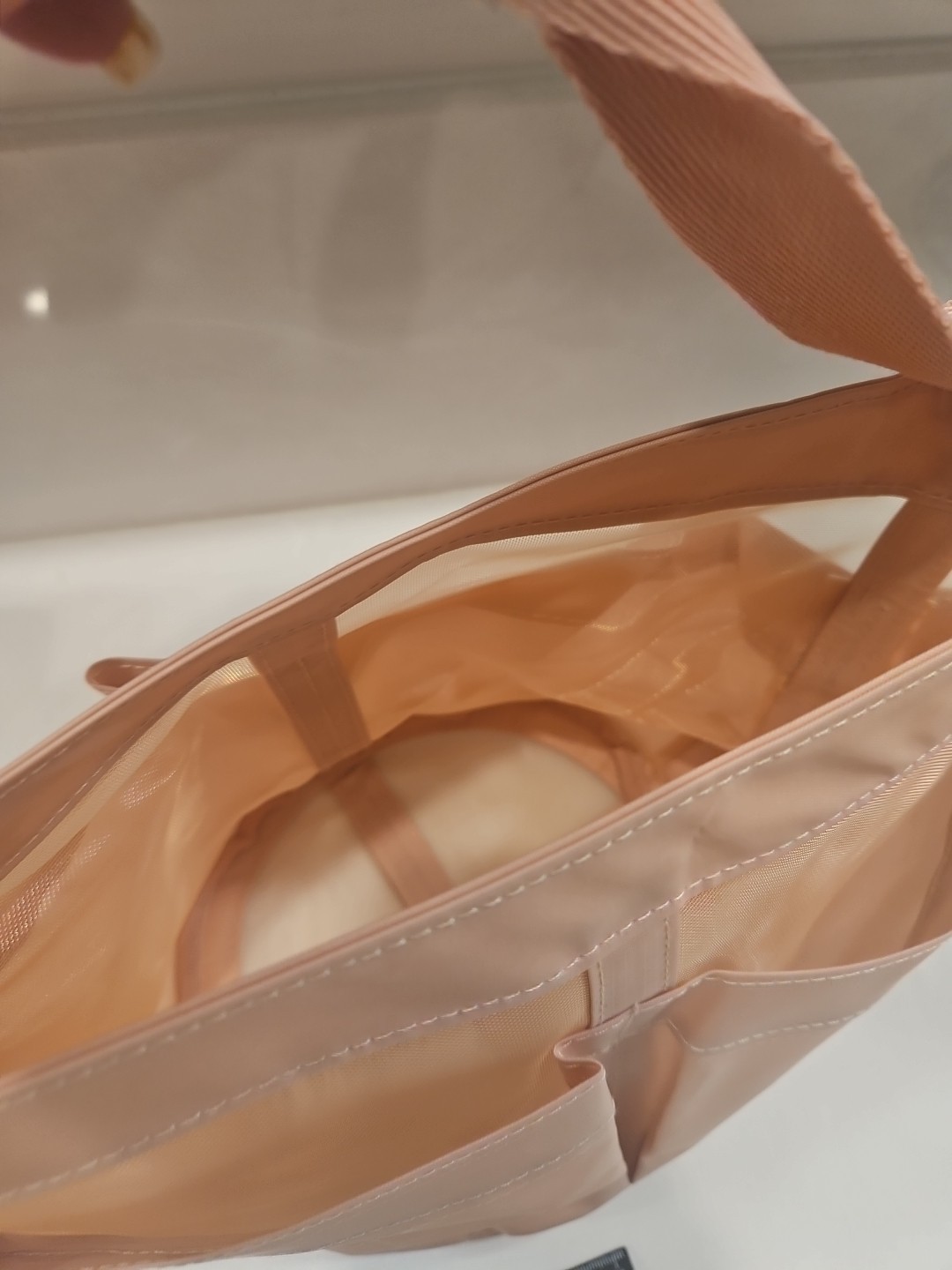 Pottery Barn PB Dorm Teen Shower Caddy Mesh Blush Pink- Brand New With Tags