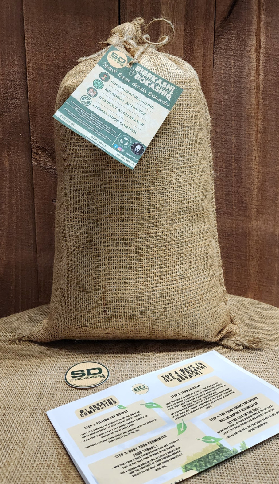 SD Microbes Premium BierKashi Bokashi Bran Compost Accelerator