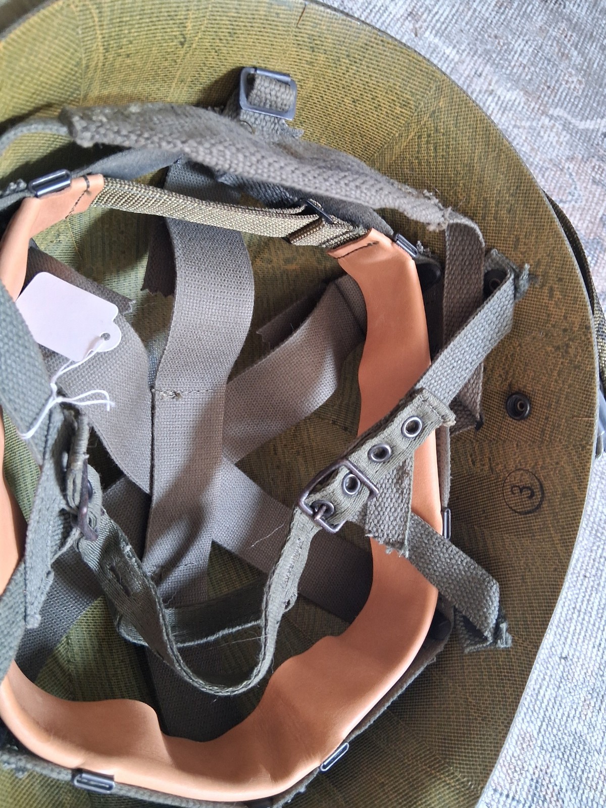 US M1 Helmet with Liner and Cover and Goggles Paratrooper Mint