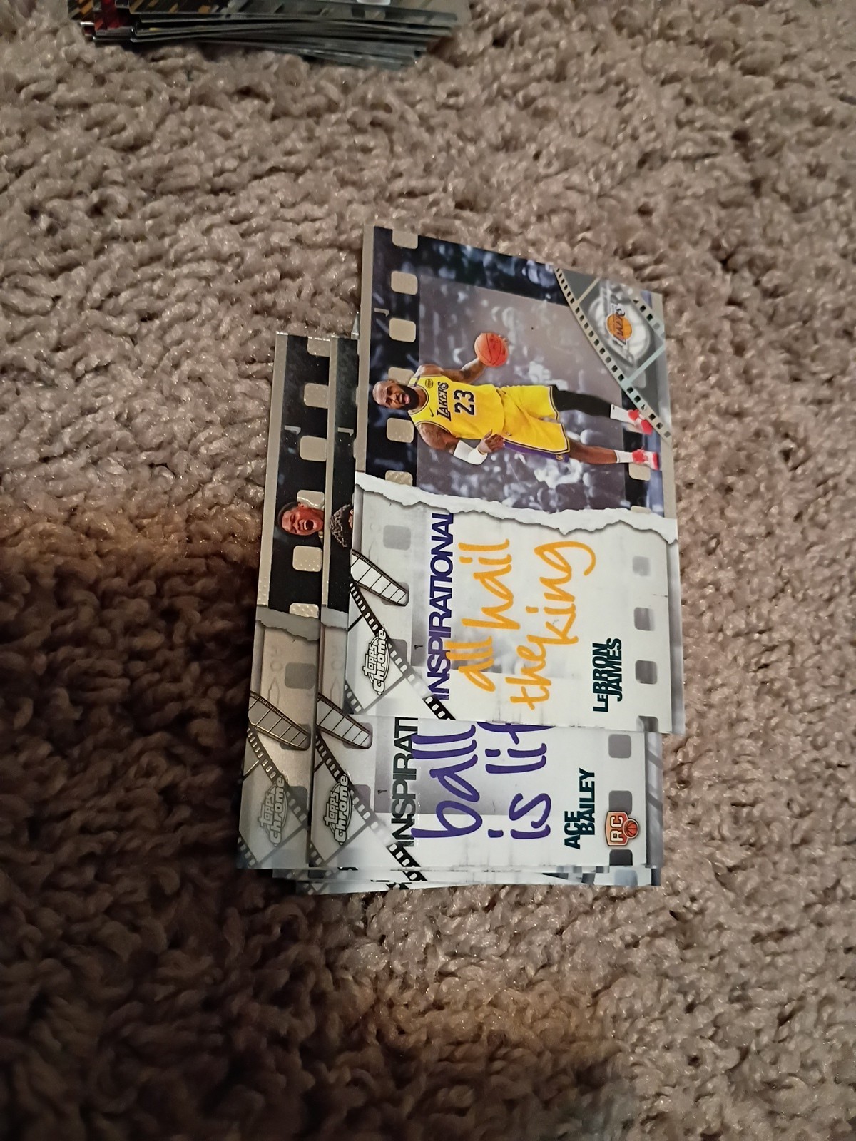 2025-26 Topps Chrome Basketball Parallel Insert Lot Knueppel LeBron Aprox 350