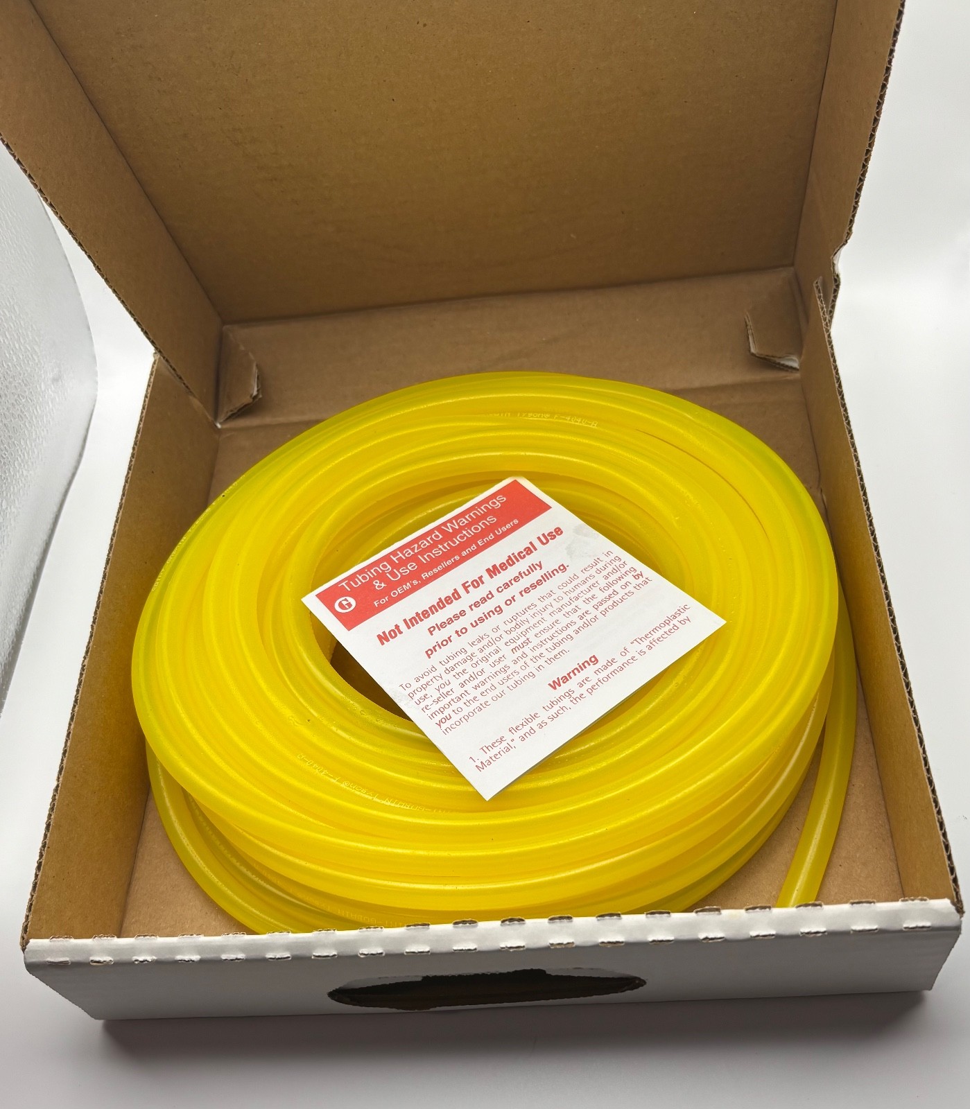 Tygon 50' Genuine F-4040-A 1/4" ID x 3/8" OD Yellow Fuel Line Tubing USA Made