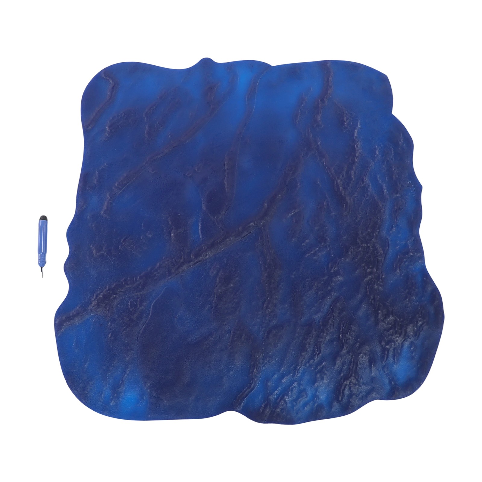 36" X 36" Slate Stone Texture Decorative Concrete Cement Stamps Mats Blue