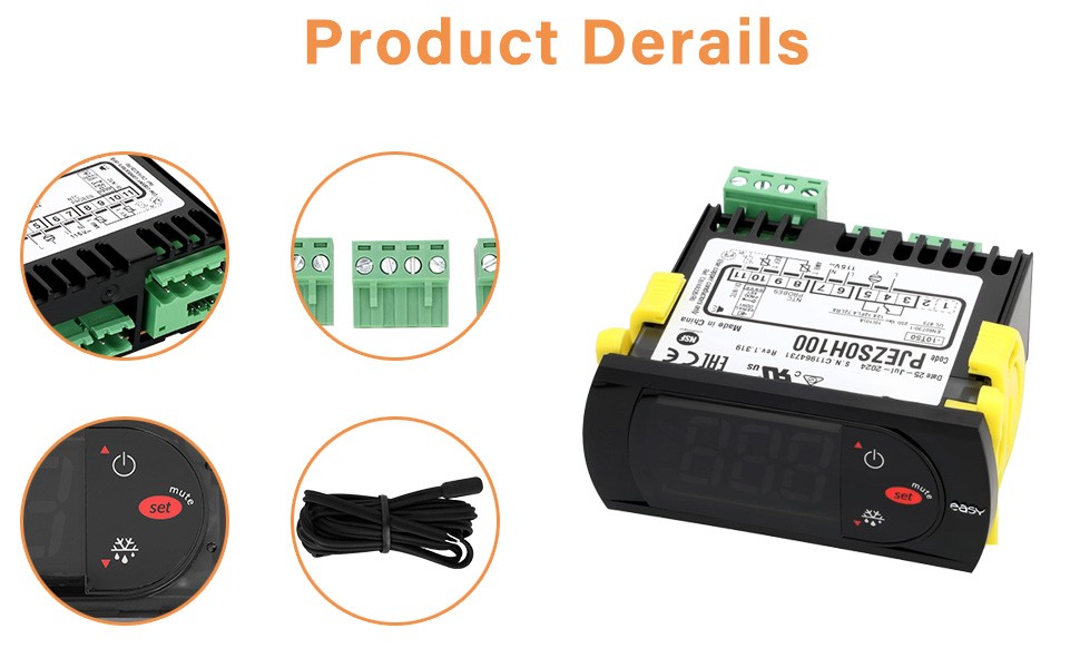 NEW For Carel Digital Temperature Controller PJEZS0H100 For Avantco 17815350
