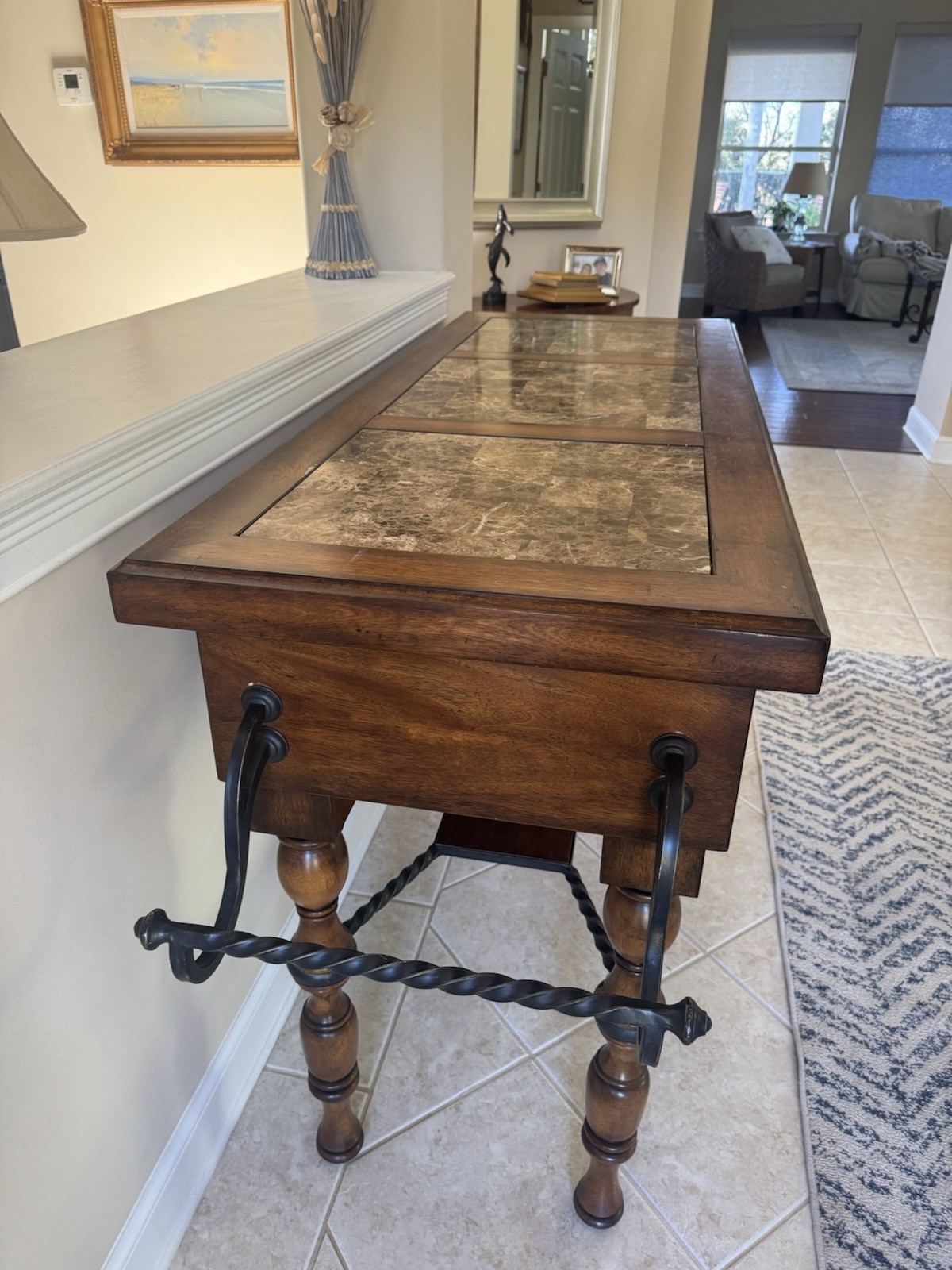 Console Table Coffee Table Narrow Couch Side Entryway Storage, or Kitchen Island