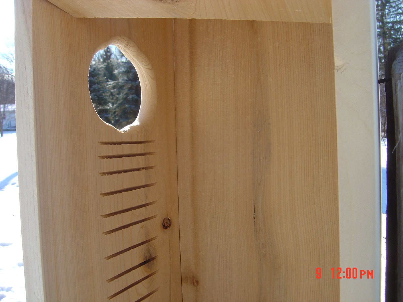 Split door Wood duck nest box (white cedar)