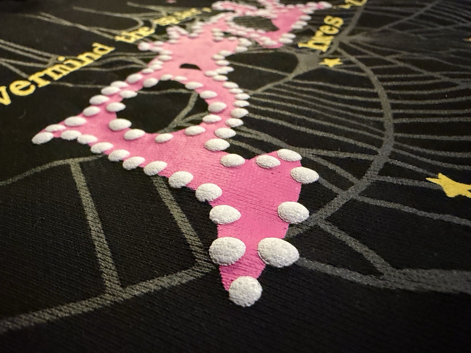 black pink spider hoodie medium