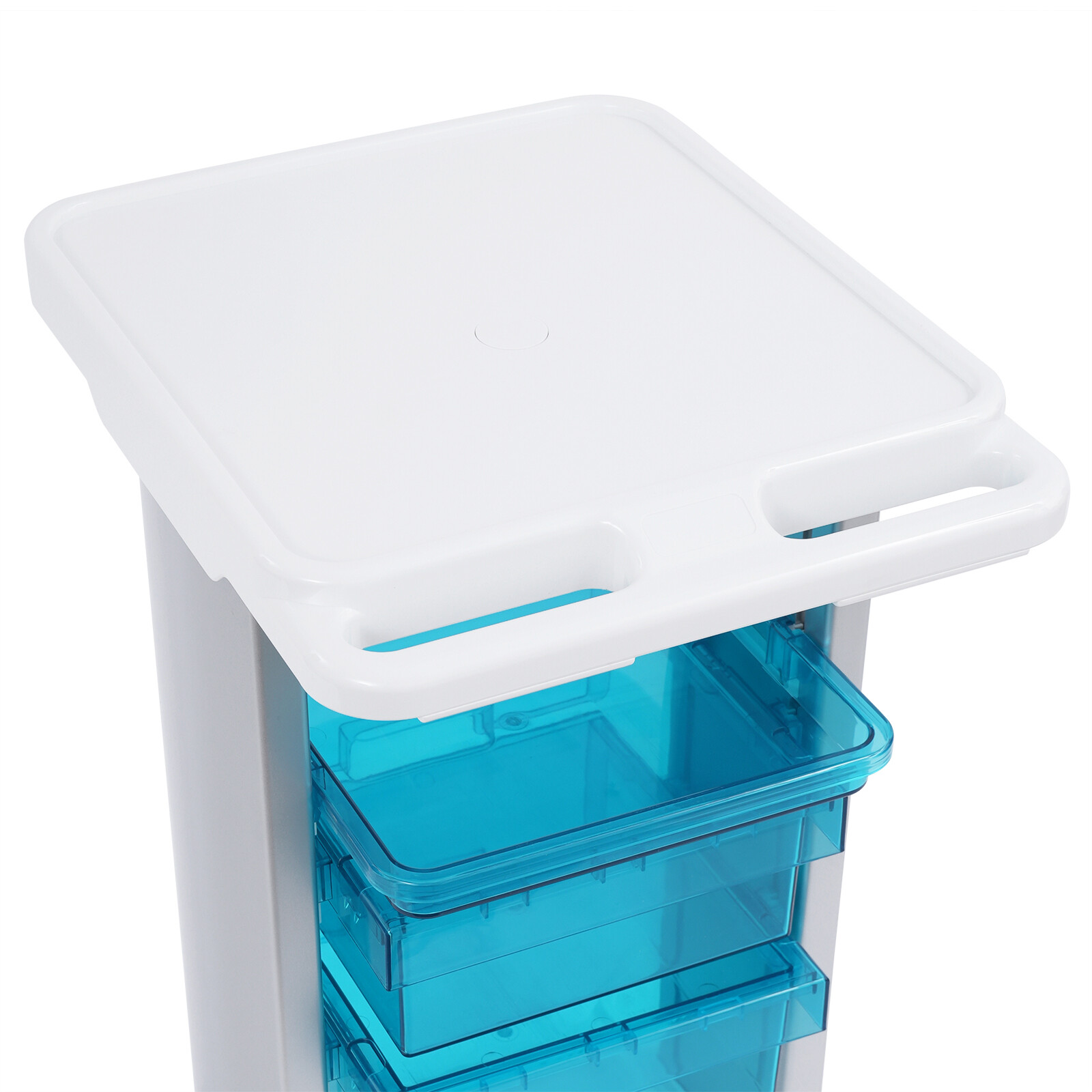 Medical Beauty Trolley Carts Mobile Cart Instrument With 3 Trays 360° wheels