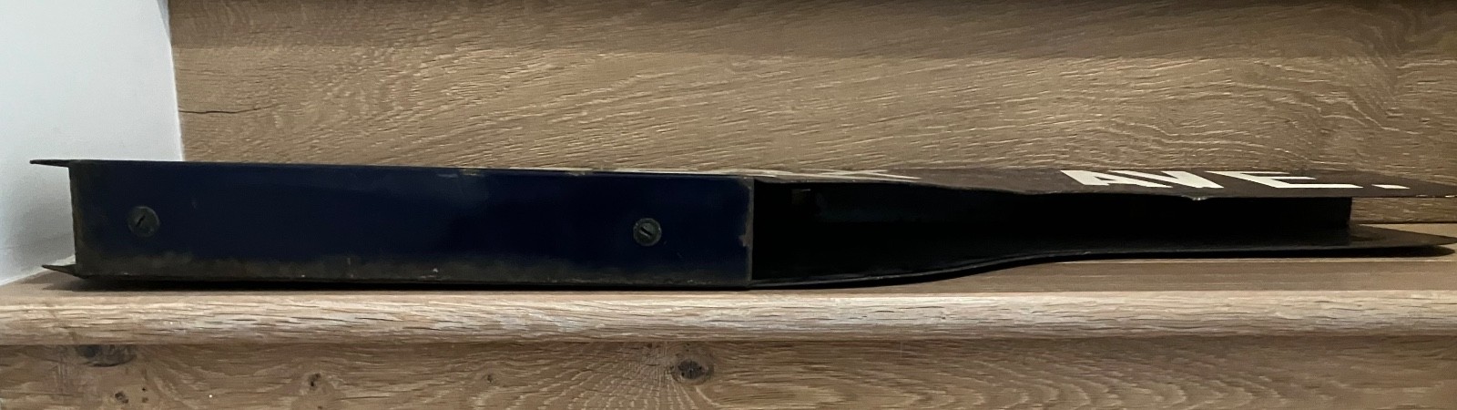 “FAIRFAX AVE” Vintage Shotgun Los Angeles Porcelain Street Sign 1946-1966