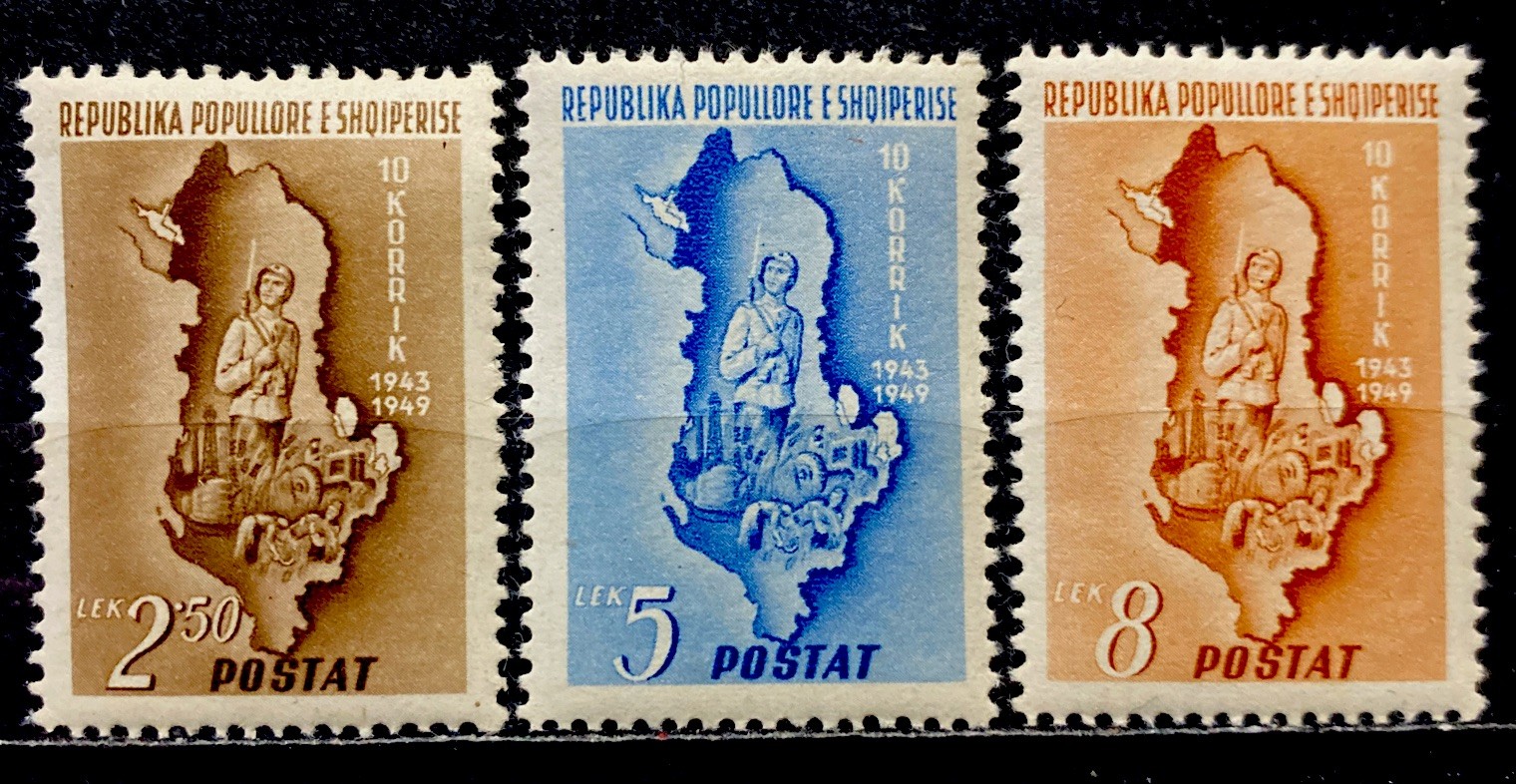 Albania 1949. SC# 438-450. Mint LH OG