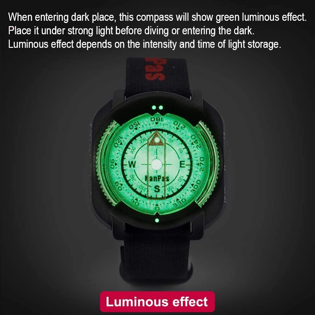 Diving Sighting Wrist Compass for Outdoor Orienteering Mountaineering Hiking