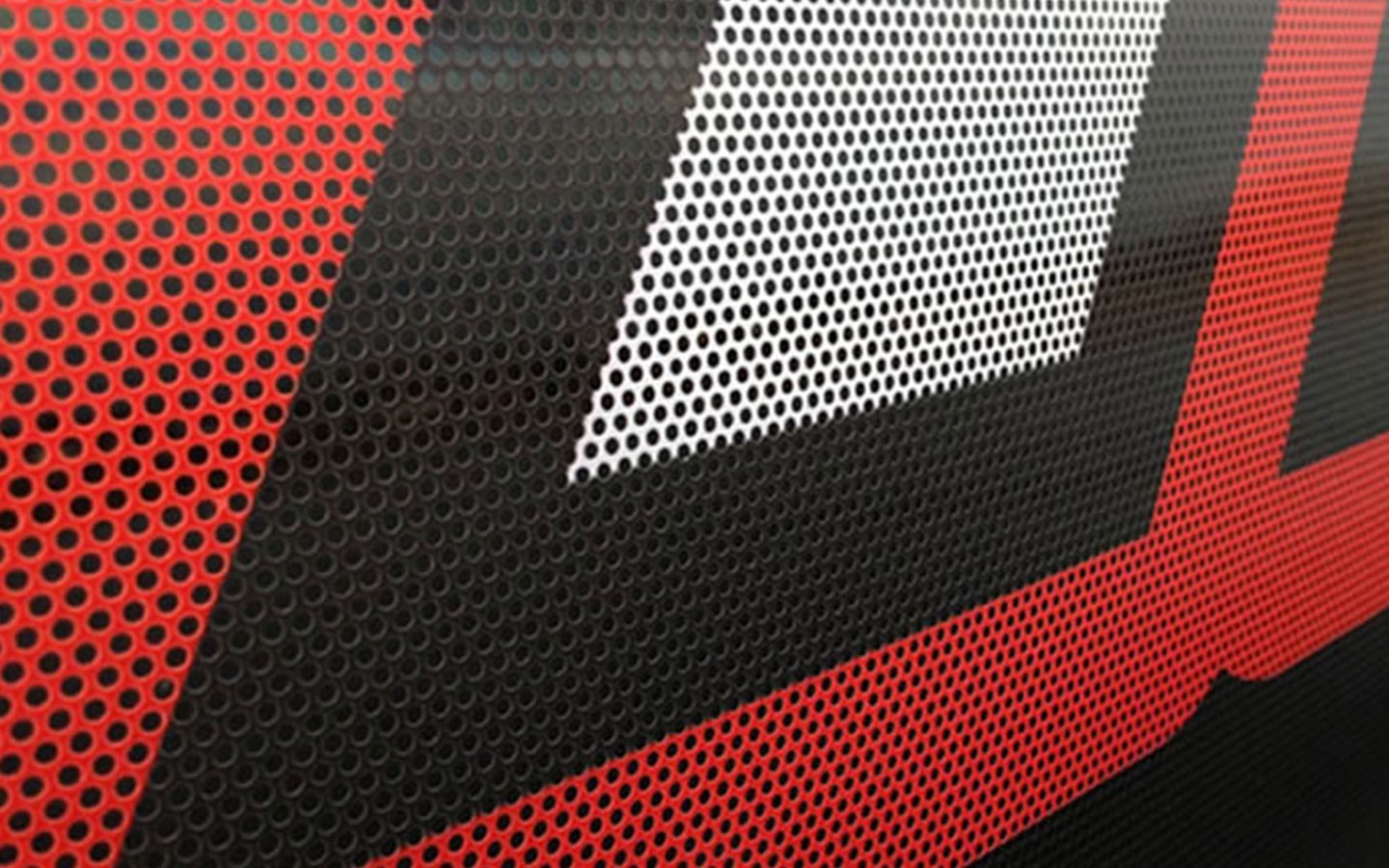 Custom Perforated Window Vinyl – One Way Vision Car Window Graphic w/ Lamination