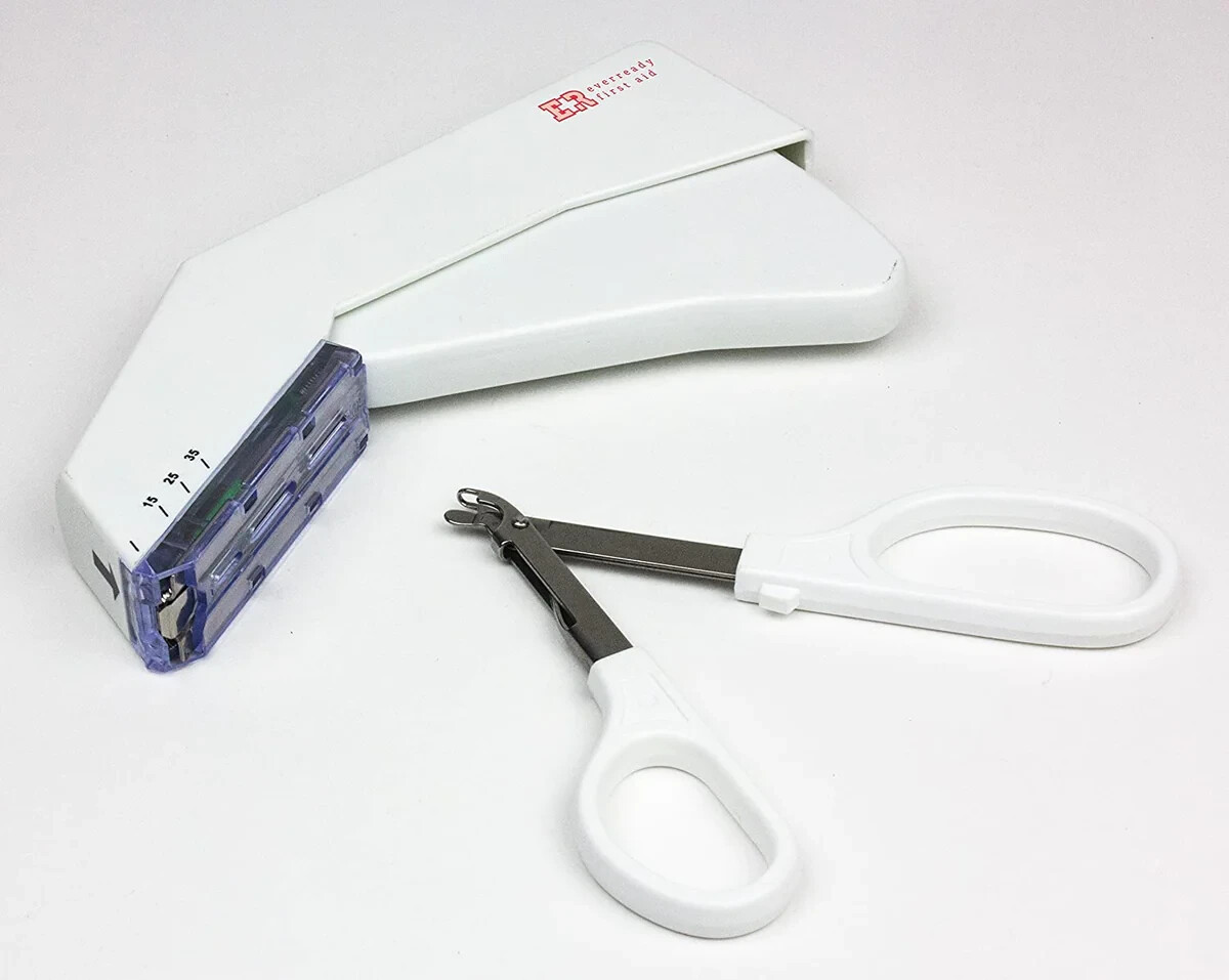 Ever Ready First Aid Sterile Disposable Medical Skin Stapler & Remover KIT